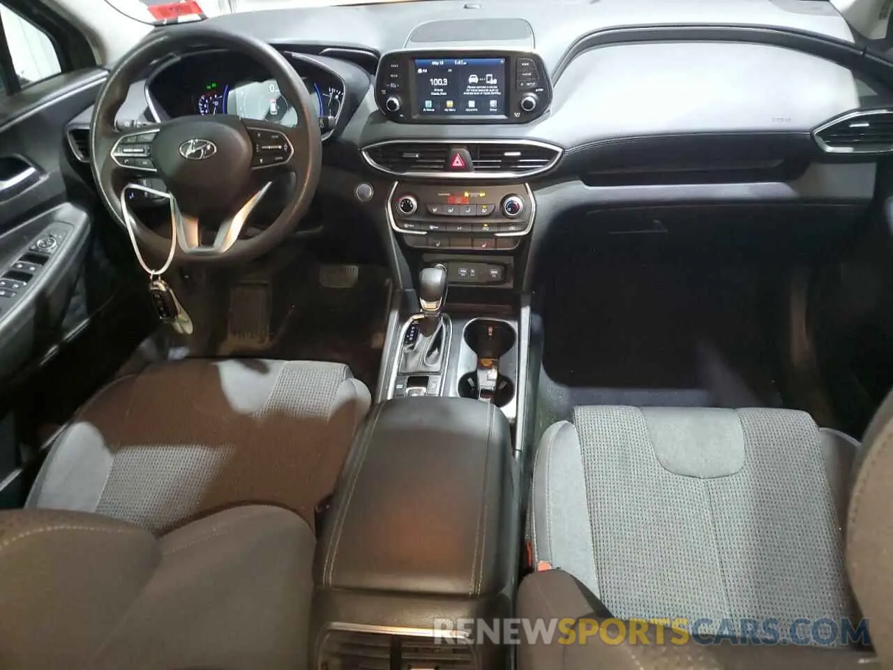 8 Photograph of a damaged car 5NMS3CAD6KH128488 HYUNDAI SANTA FE 2019