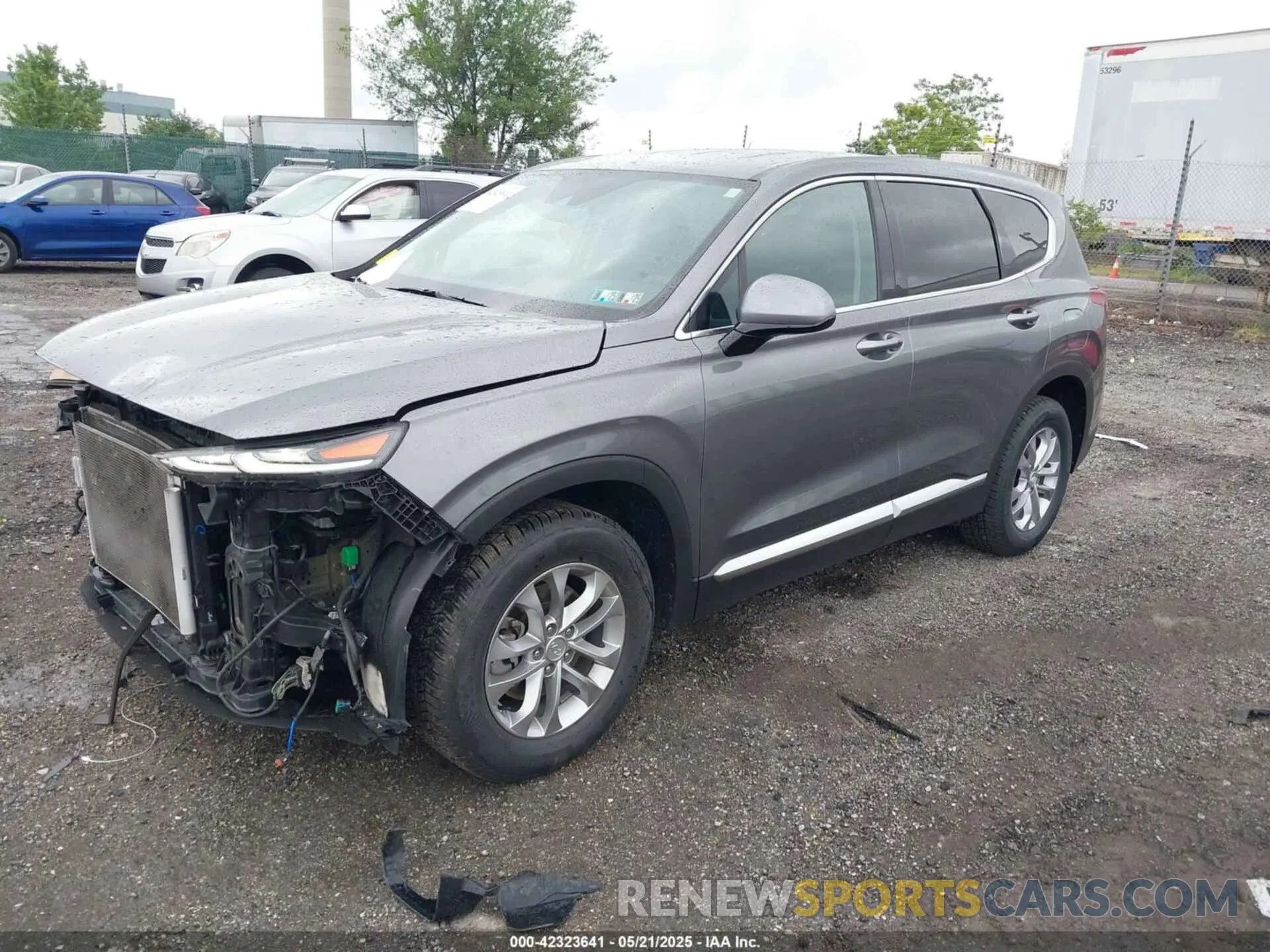 2 Photograph of a damaged car 5NMS3CAD7KH035429 HYUNDAI SANTA FE 2019