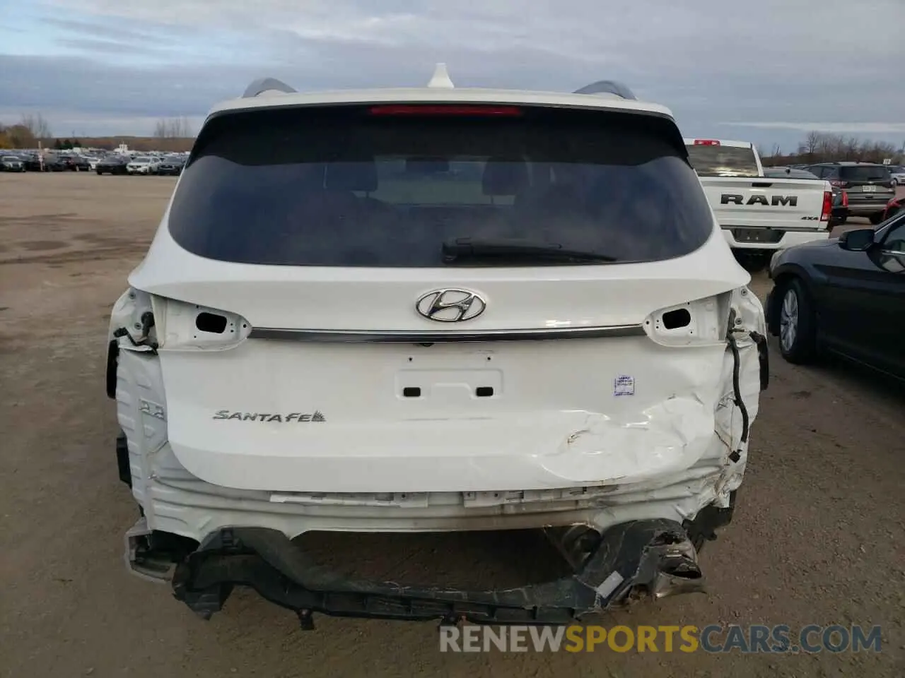 6 Photograph of a damaged car 5NMS3CAD8KH005047 HYUNDAI SANTA FE 2019