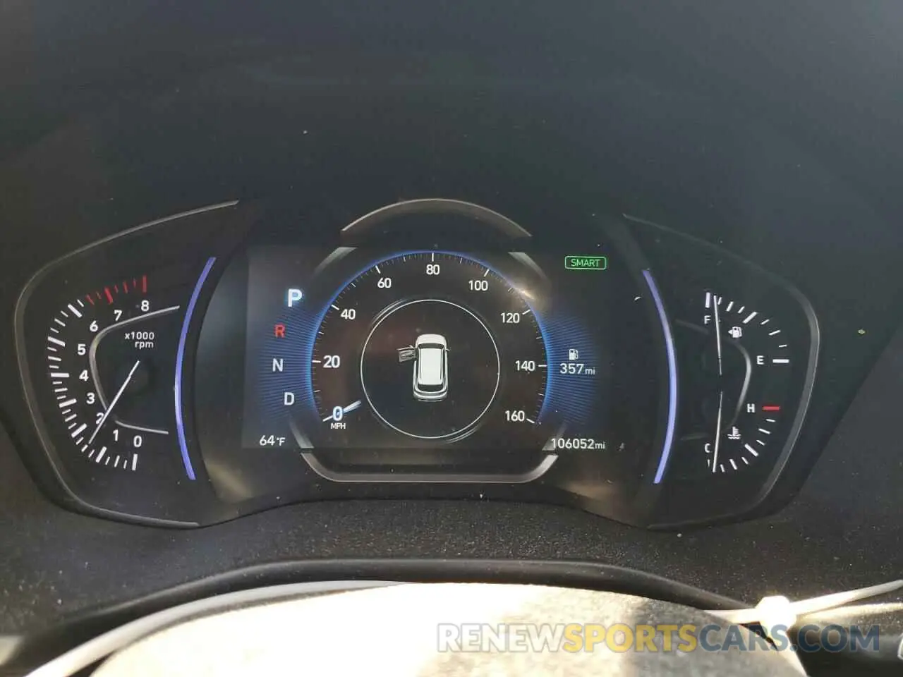 9 Photograph of a damaged car 5NMS3CAD8KH028862 HYUNDAI SANTA FE 2019