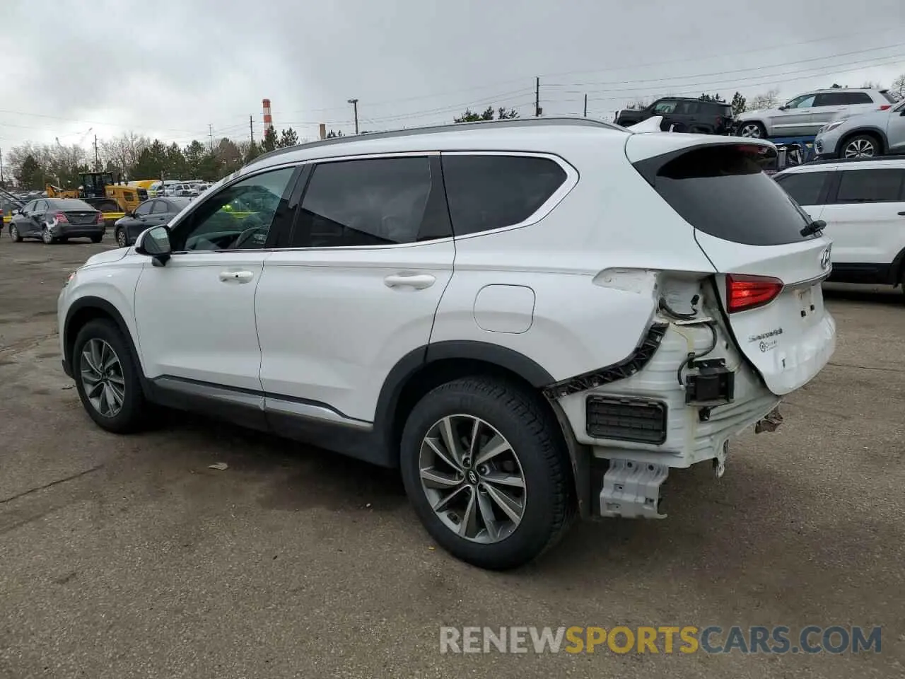 2 Photograph of a damaged car 5NMS3CAD9KH015604 HYUNDAI SANTA FE 2019