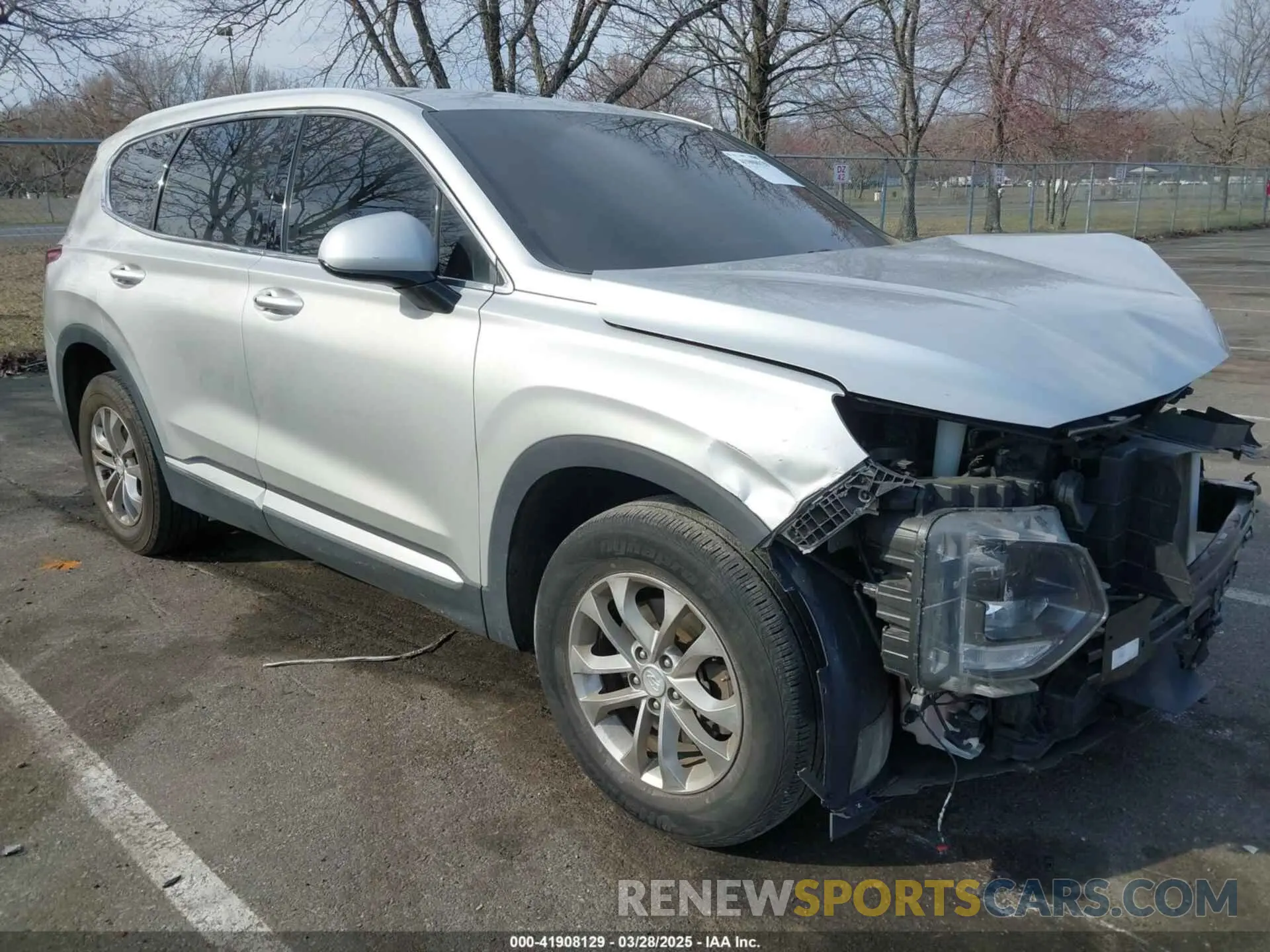 1 Photograph of a damaged car 5NMS3CAD9KH064284 HYUNDAI SANTA FE 2019