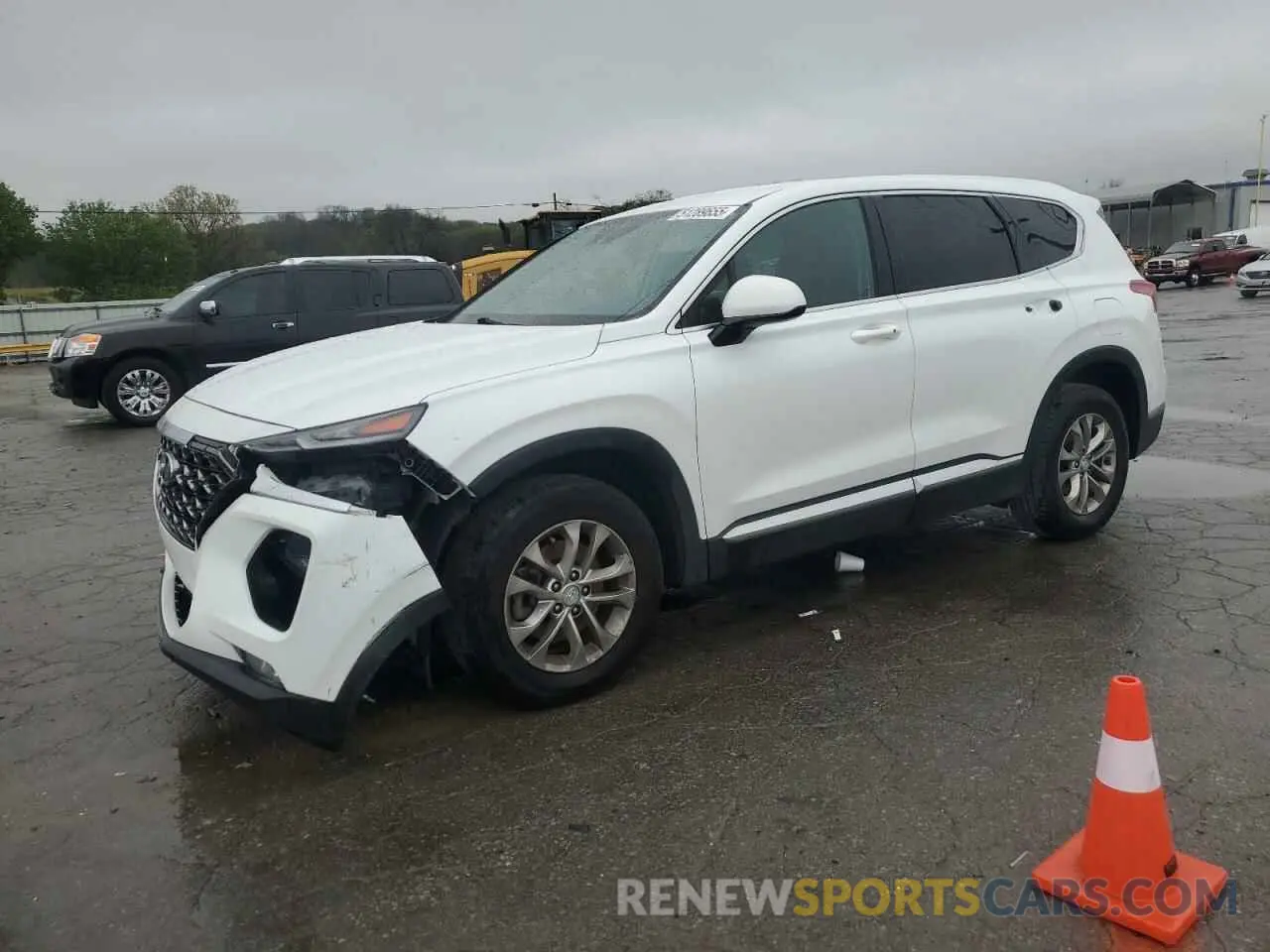 1 Photograph of a damaged car 5NMS3CAD9KH093767 HYUNDAI SANTA FE 2019