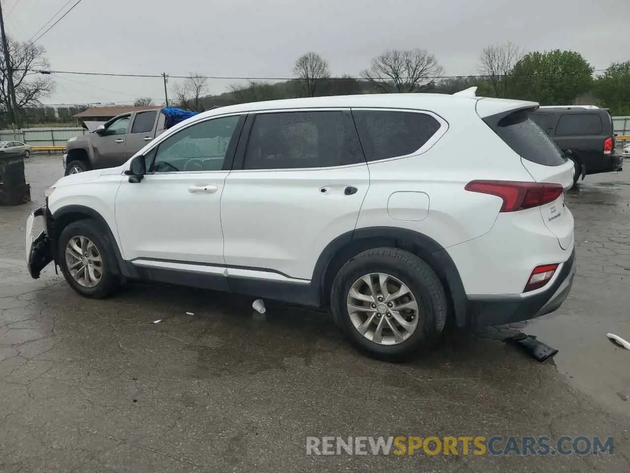 2 Photograph of a damaged car 5NMS3CAD9KH093767 HYUNDAI SANTA FE 2019