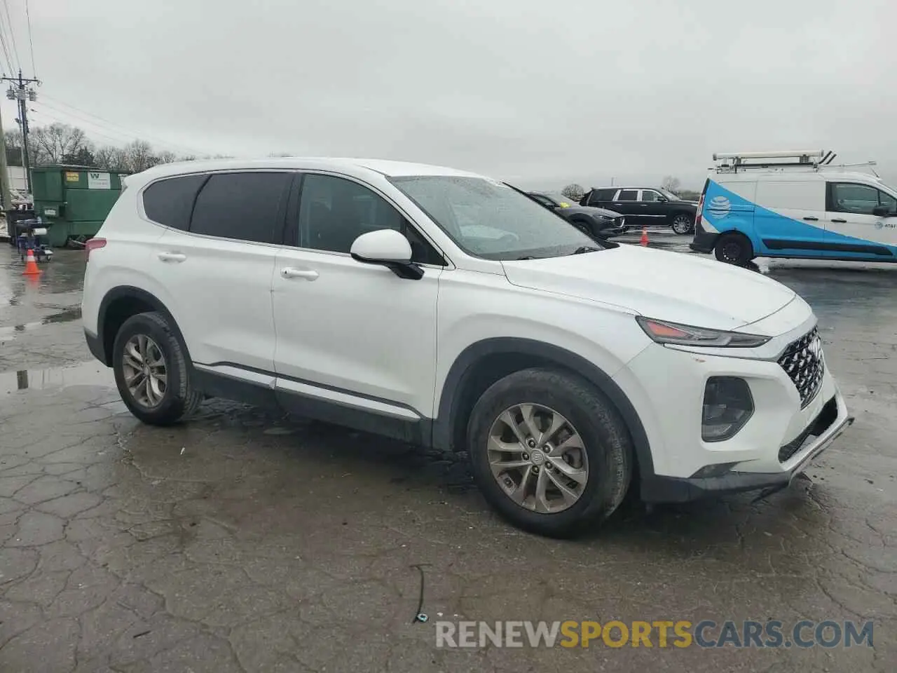 4 Photograph of a damaged car 5NMS3CAD9KH093767 HYUNDAI SANTA FE 2019