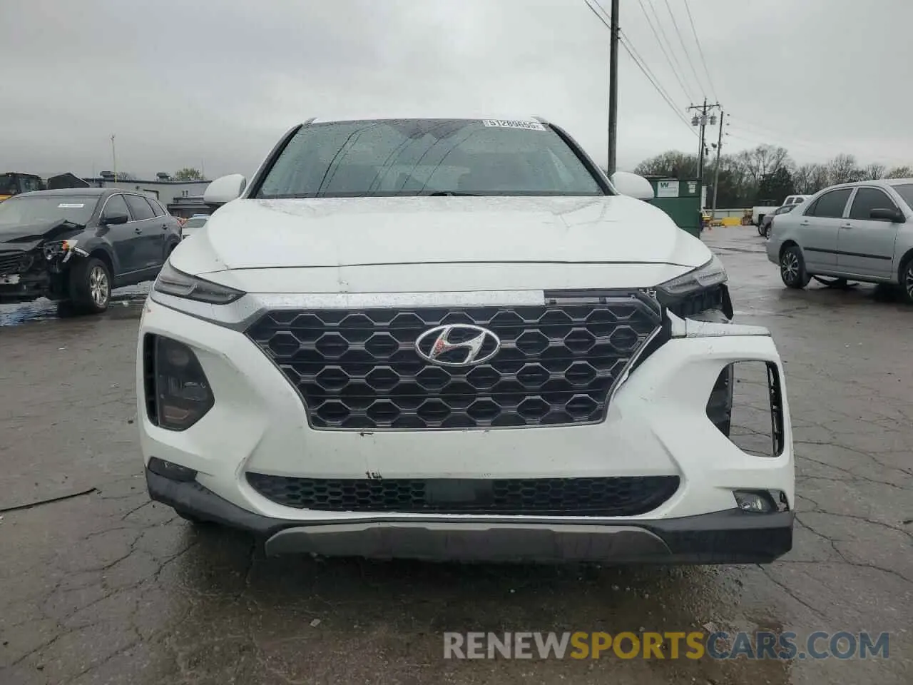 5 Photograph of a damaged car 5NMS3CAD9KH093767 HYUNDAI SANTA FE 2019