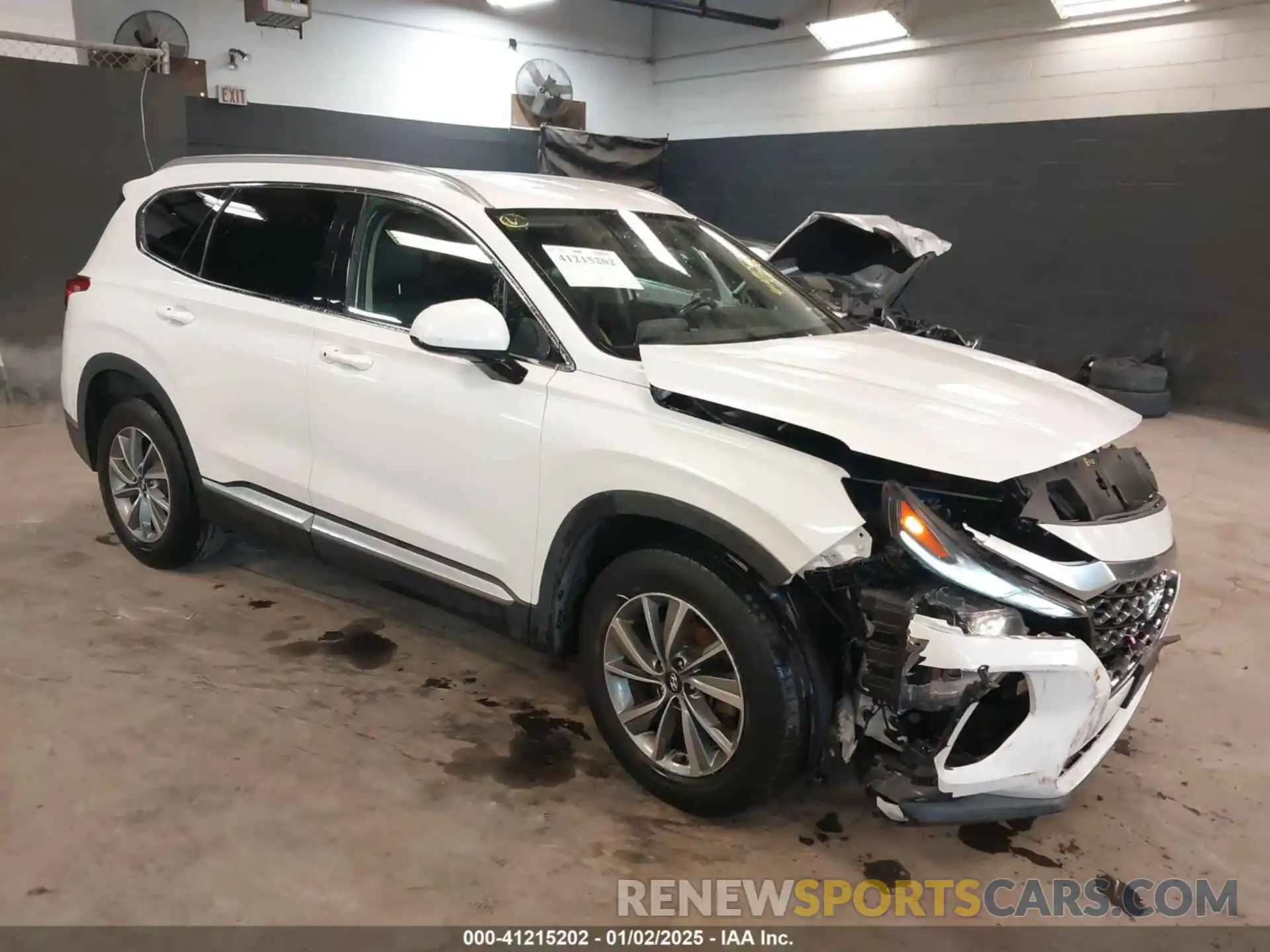 1 Photograph of a damaged car 5NMS3CADXKH026451 HYUNDAI SANTA FE 2019