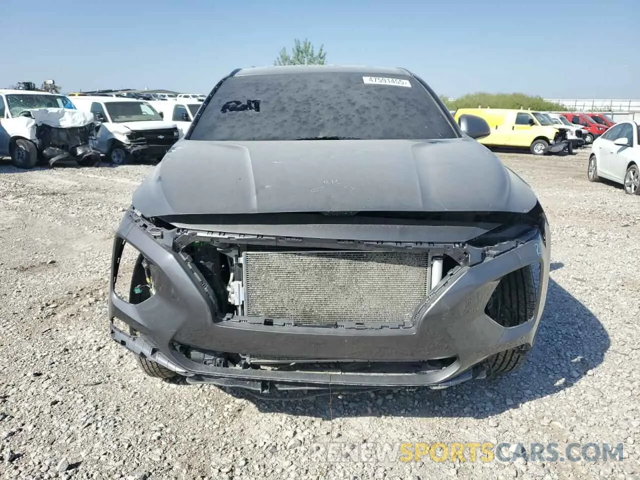 5 Photograph of a damaged car 5NMS3CADXKH073317 HYUNDAI SANTA FE 2019