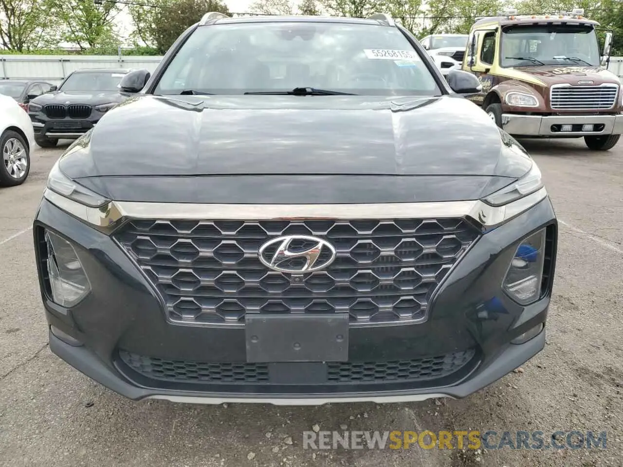 5 Photograph of a damaged car 5NMS53AA0KH111492 HYUNDAI SANTA FE 2019