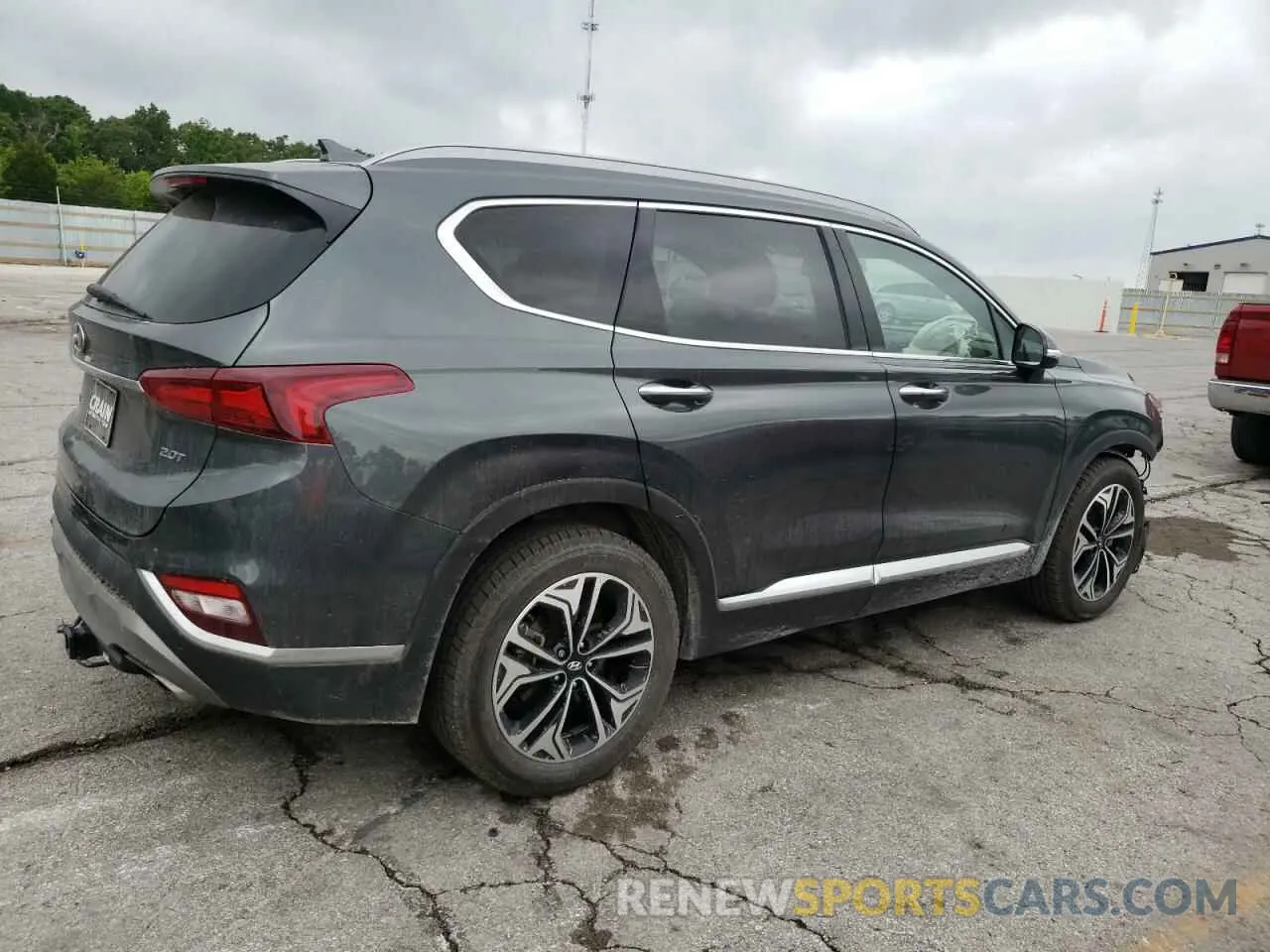 3 Photograph of a damaged car 5NMS53AA1KH066188 HYUNDAI SANTA FE 2019