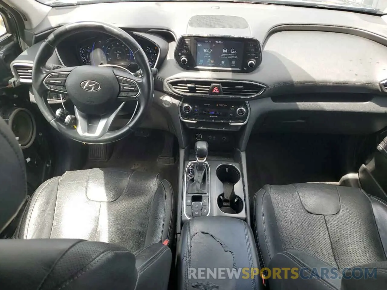 8 Photograph of a damaged car 5NMS53AA2KH133896 HYUNDAI SANTA FE 2019