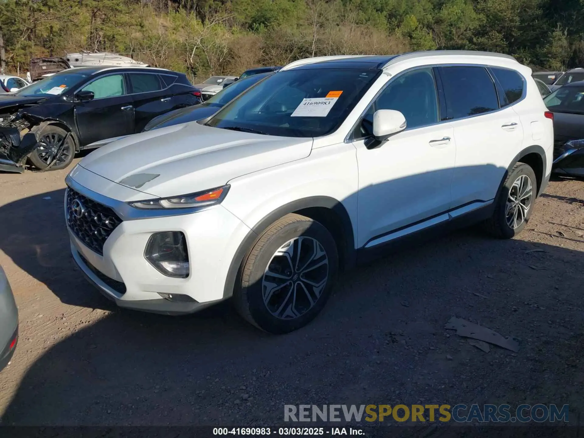 2 Photograph of a damaged car 5NMS53AA3KH051319 HYUNDAI SANTA FE 2019