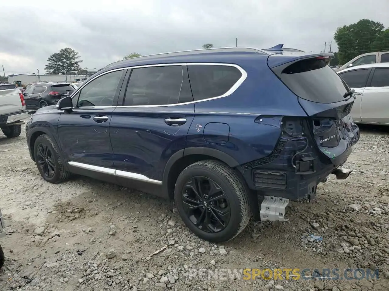 2 Photograph of a damaged car 5NMS53AA4KH013355 HYUNDAI SANTA FE 2019