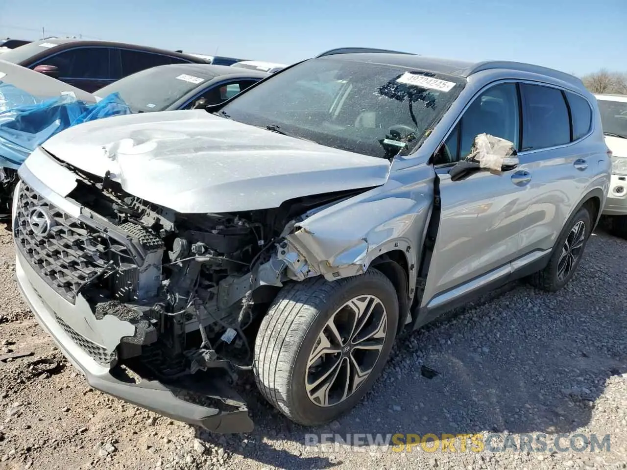 1 Photograph of a damaged car 5NMS53AA7KH028917 HYUNDAI SANTA FE 2019