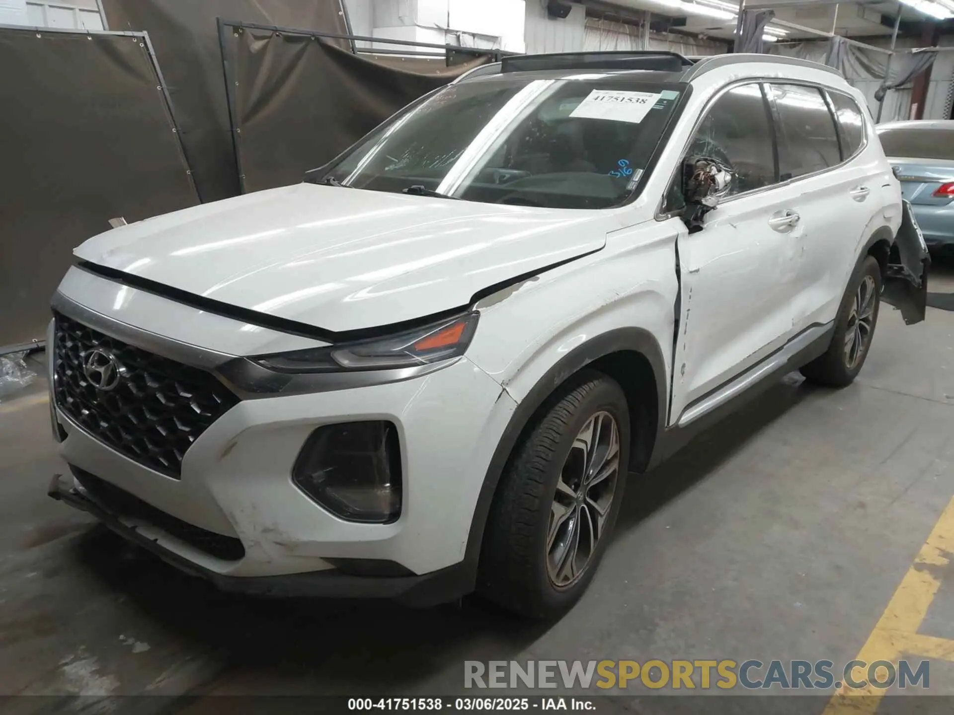 2 Photograph of a damaged car 5NMS53AA9KH013271 HYUNDAI SANTA FE 2019