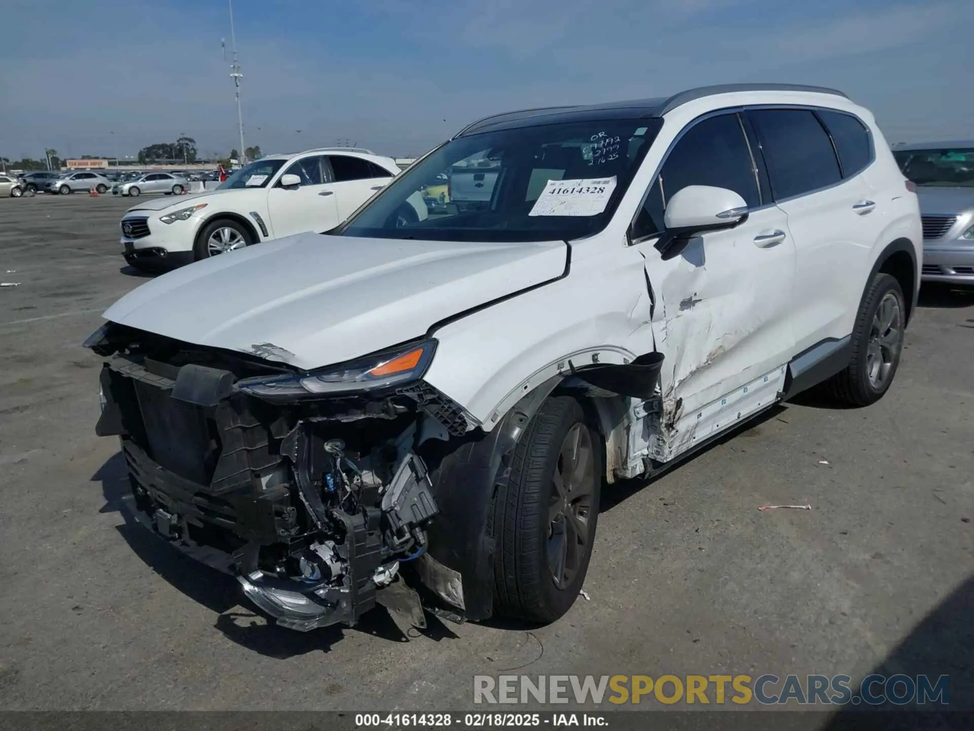 2 Photograph of a damaged car 5NMS53AA9KH112799 HYUNDAI SANTA FE 2019