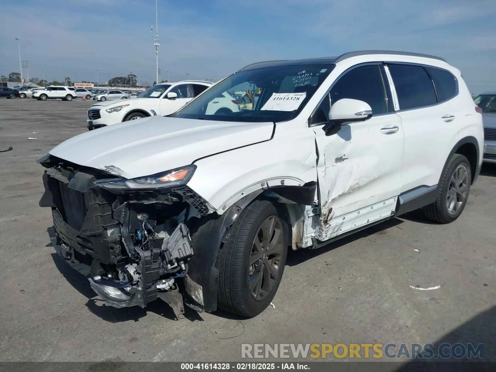 6 Photograph of a damaged car 5NMS53AA9KH112799 HYUNDAI SANTA FE 2019