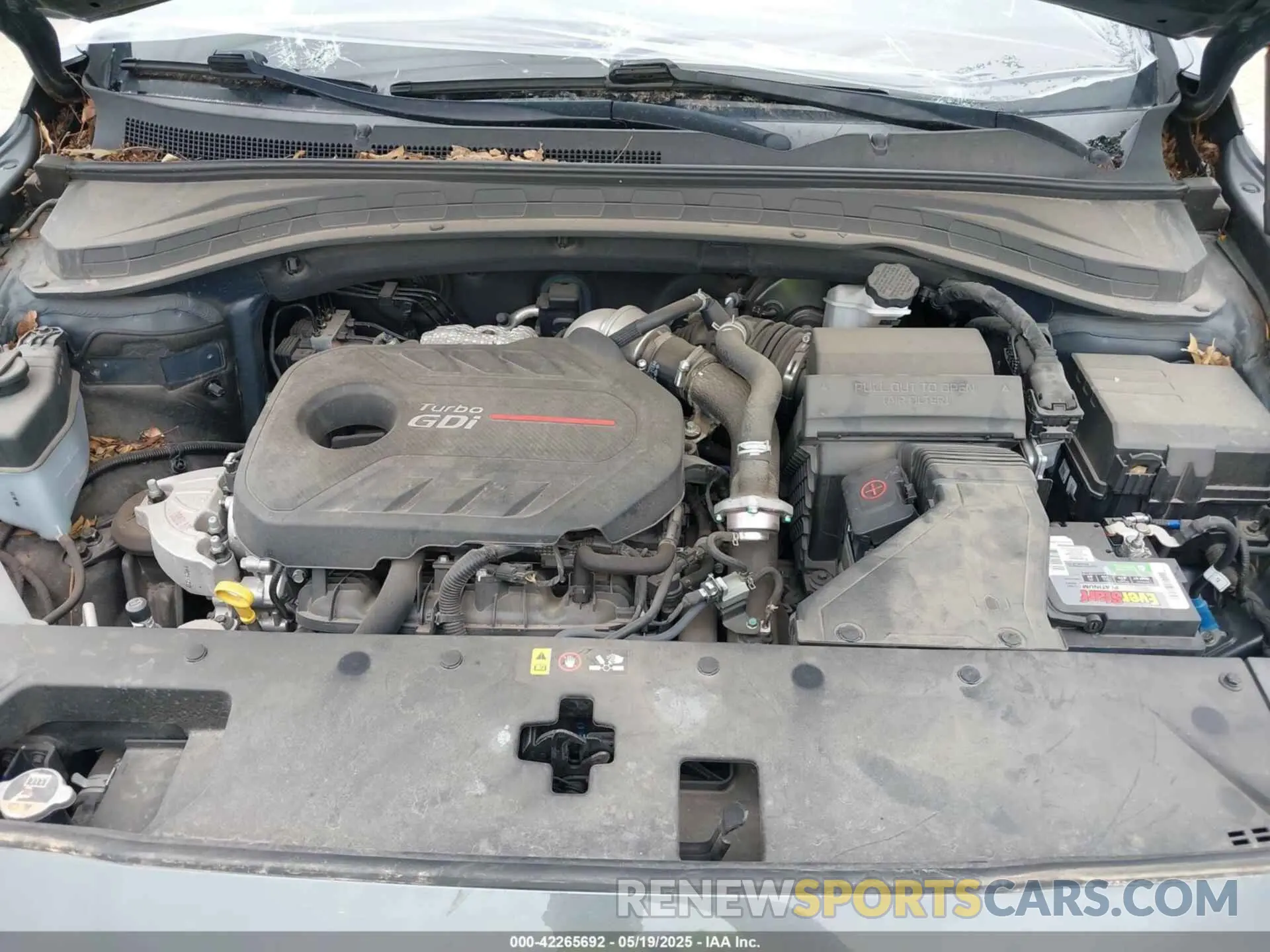 10 Photograph of a damaged car 5NMS53AA9KH116223 HYUNDAI SANTA FE 2019