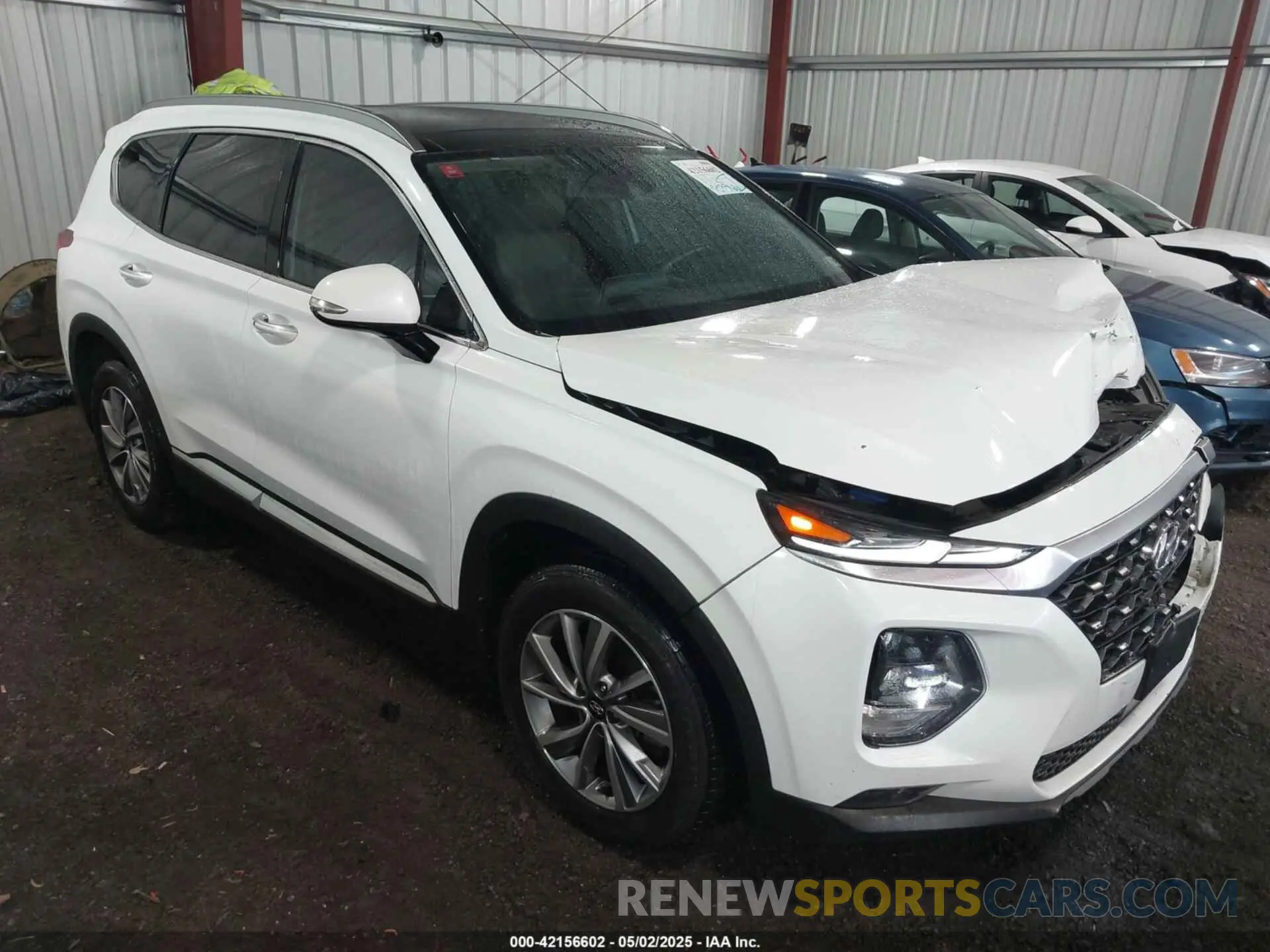 1 Photograph of a damaged car 5NMS53AD2KH048731 HYUNDAI SANTA FE 2019