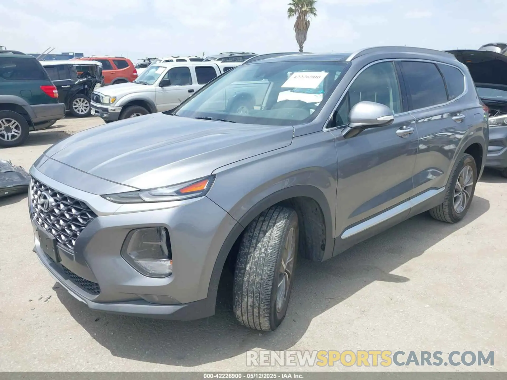 2 Photograph of a damaged car 5NMS53AD2KH088517 HYUNDAI SANTA FE 2019