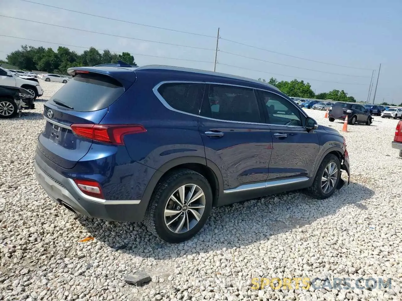 3 Photograph of a damaged car 5NMS53AD4KH115121 HYUNDAI SANTA FE 2019