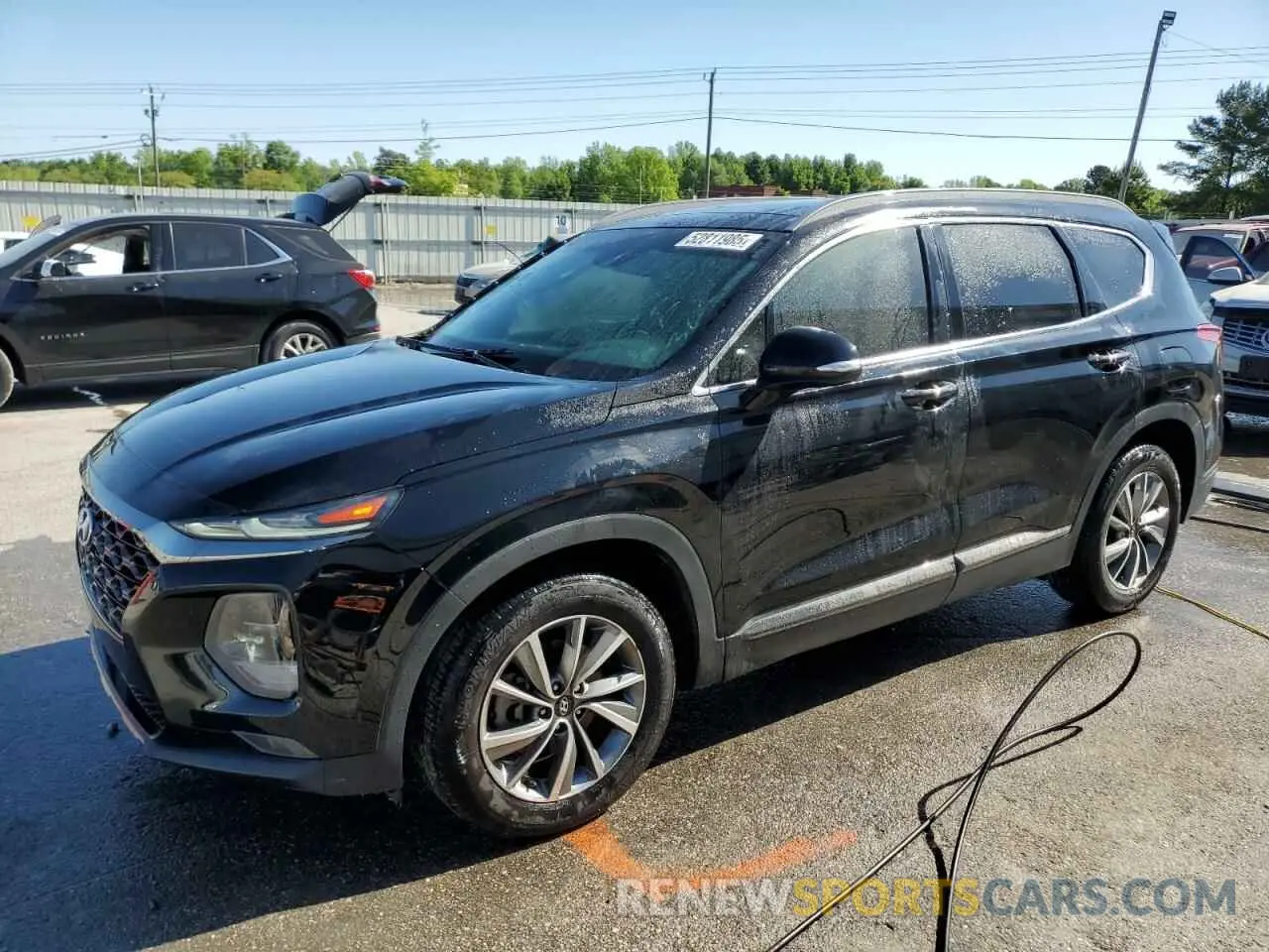 1 Photograph of a damaged car 5NMS53AD5KH010409 HYUNDAI SANTA FE 2019