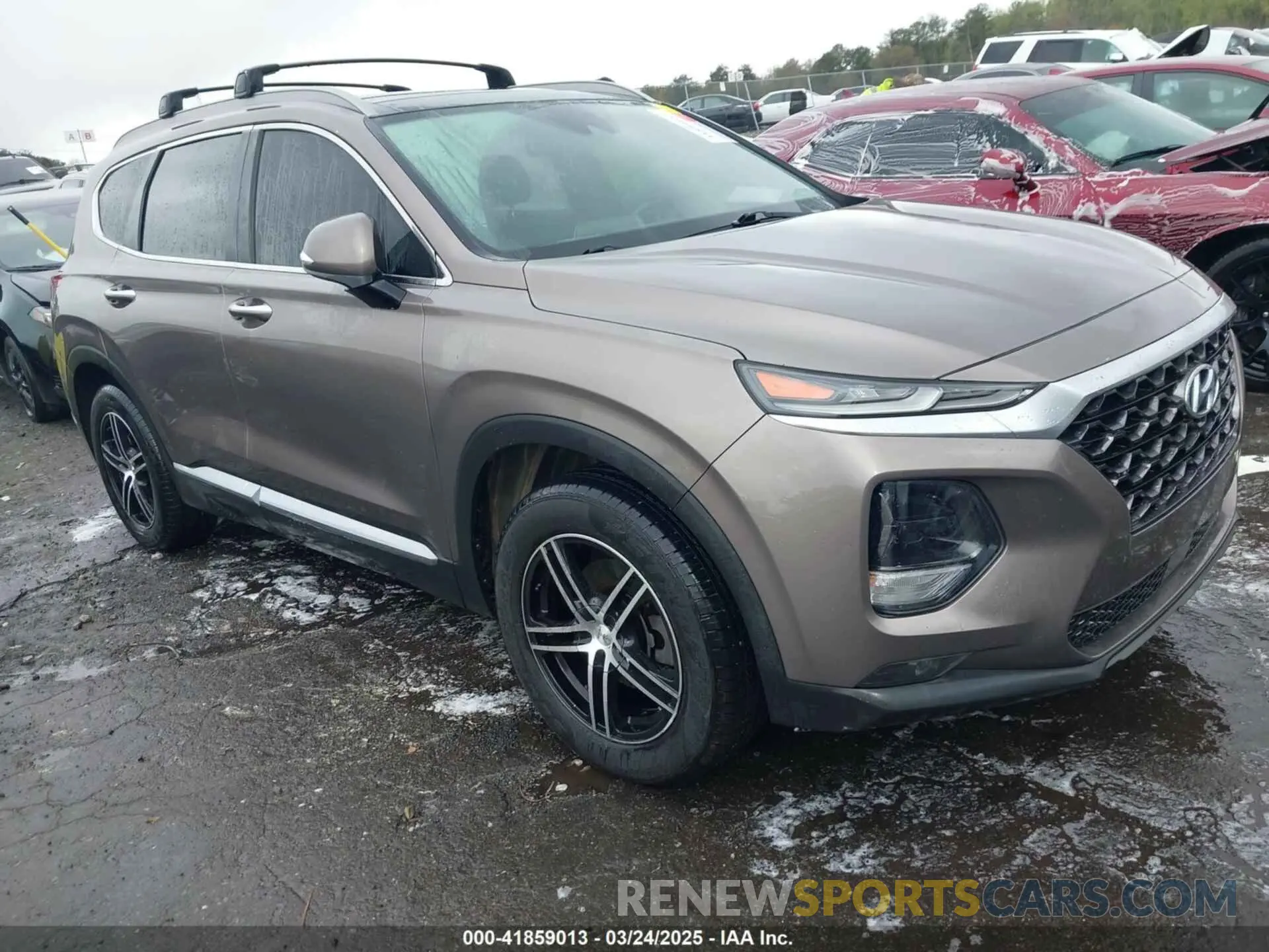 1 Photograph of a damaged car 5NMS53AD6KH003873 HYUNDAI SANTA FE 2019