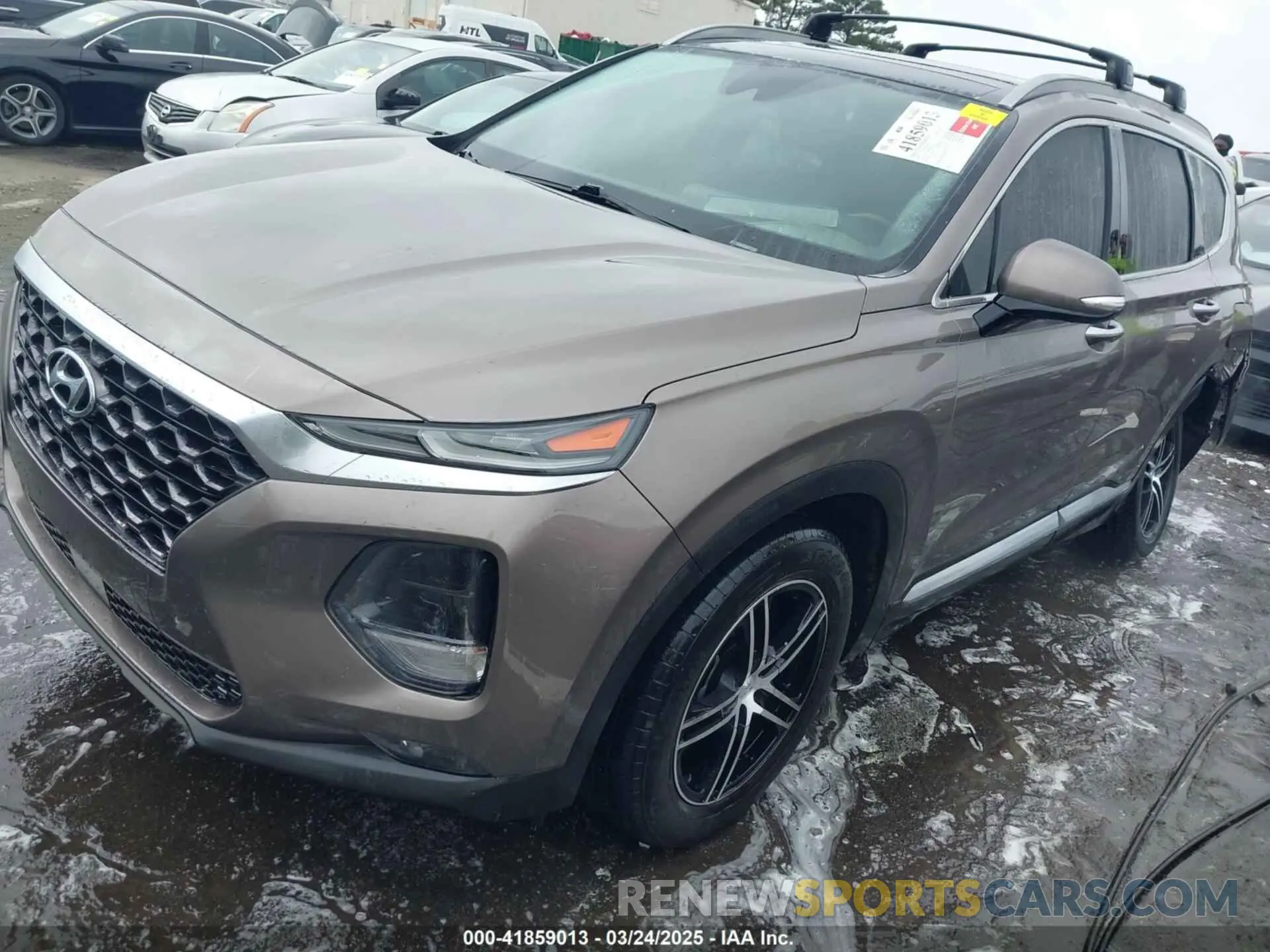 2 Photograph of a damaged car 5NMS53AD6KH003873 HYUNDAI SANTA FE 2019