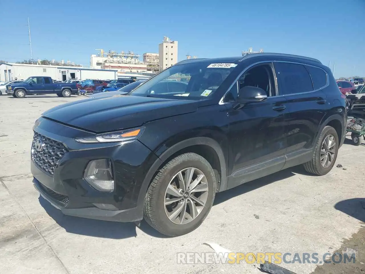 1 Photograph of a damaged car 5NMS53AD6KH107215 HYUNDAI SANTA FE 2019