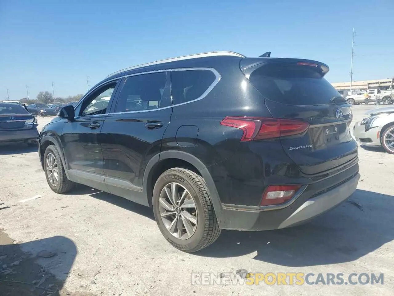2 Photograph of a damaged car 5NMS53AD6KH107215 HYUNDAI SANTA FE 2019
