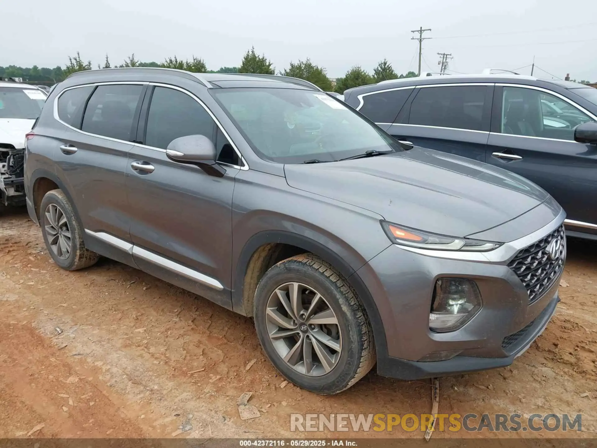 1 Photograph of a damaged car 5NMS53AD9KH001597 HYUNDAI SANTA FE 2019