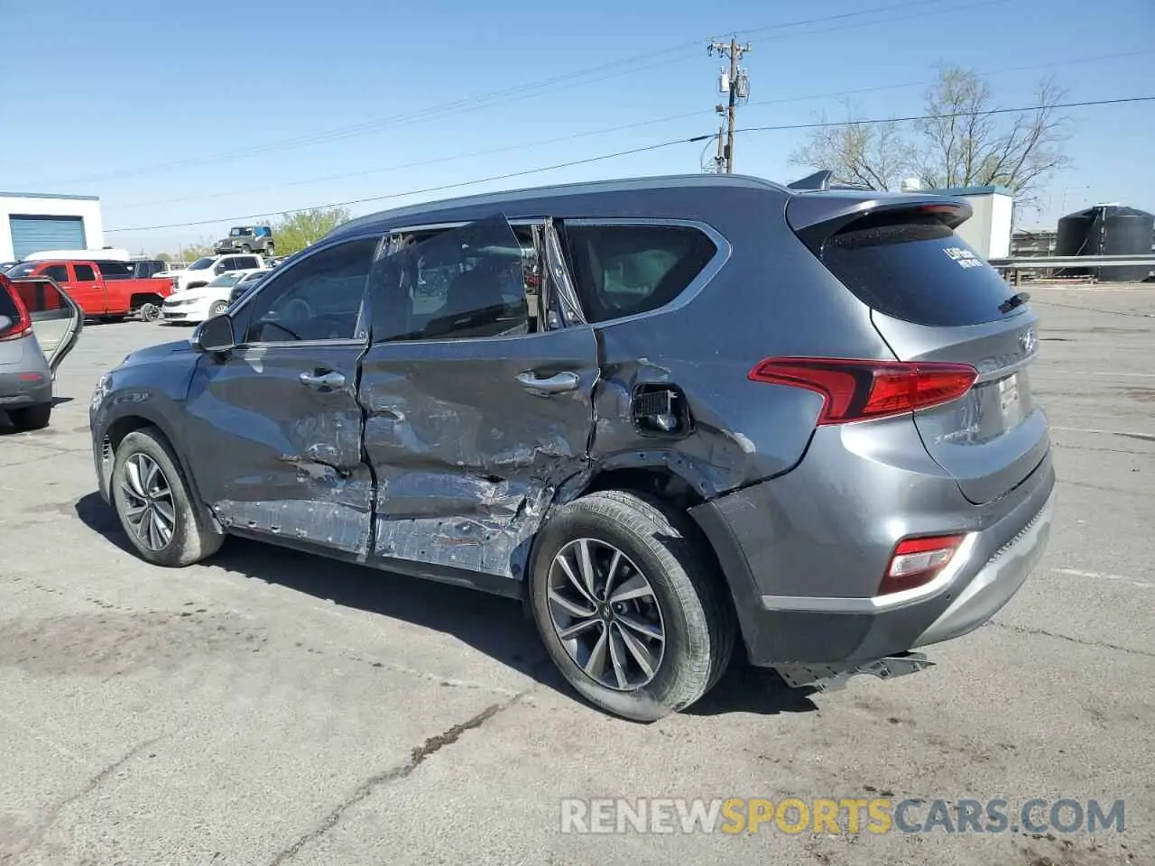 2 Photograph of a damaged car 5NMS53AD9KH045664 HYUNDAI SANTA FE 2019