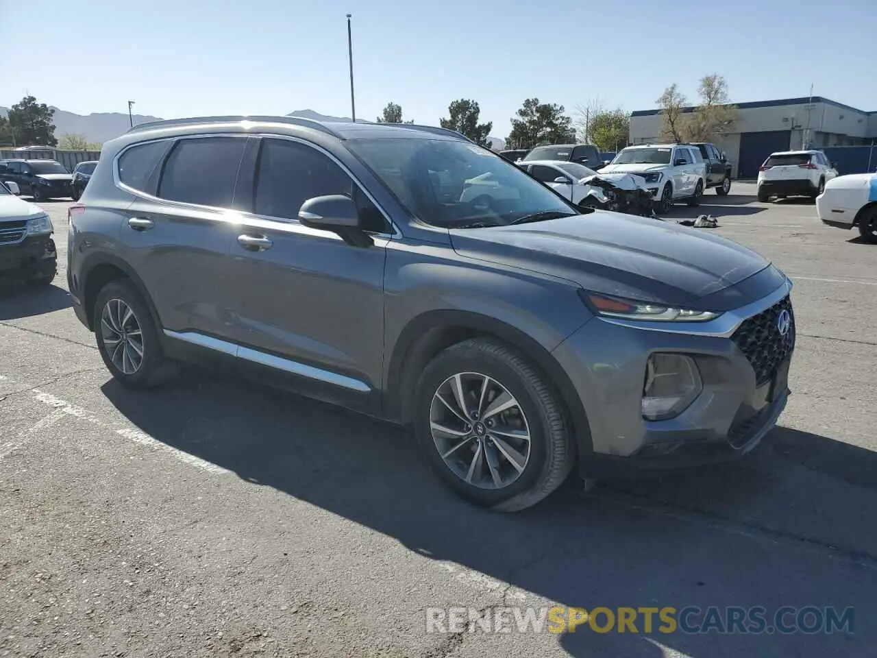 4 Photograph of a damaged car 5NMS53AD9KH045664 HYUNDAI SANTA FE 2019