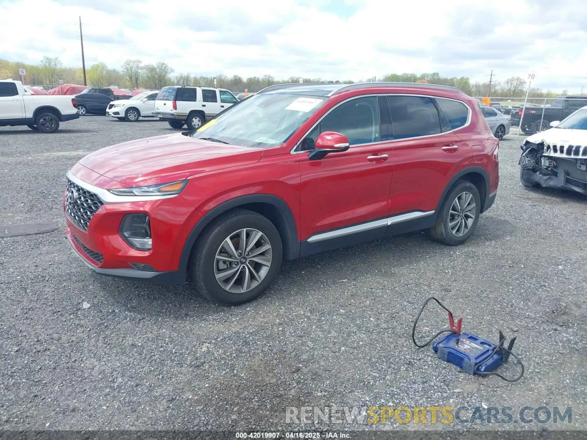 2 Photograph of a damaged car 5NMS53ADXKH059296 HYUNDAI SANTA FE 2019