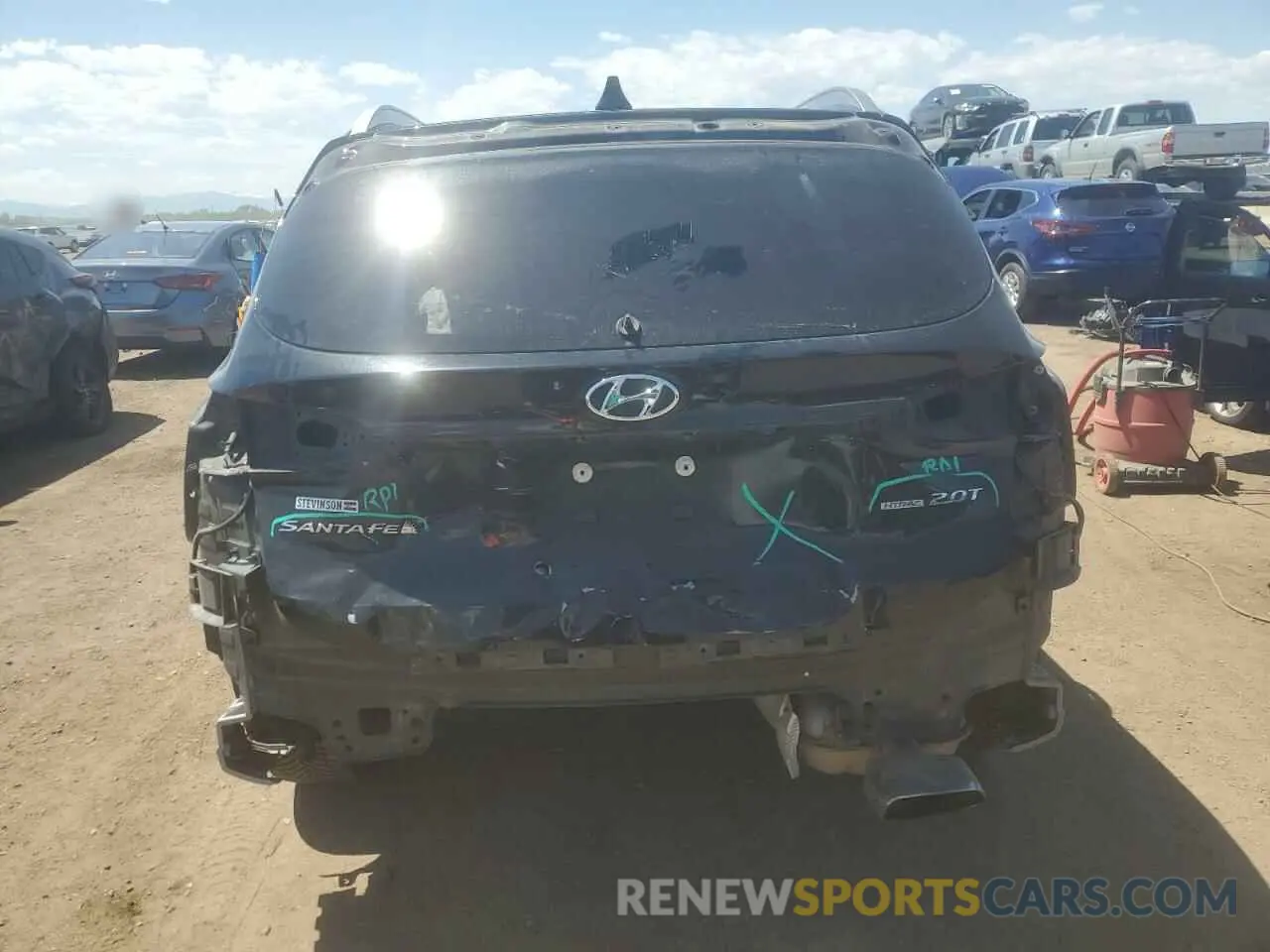 6 Photograph of a damaged car 5NMS5CAA0KH016737 HYUNDAI SANTA FE 2019