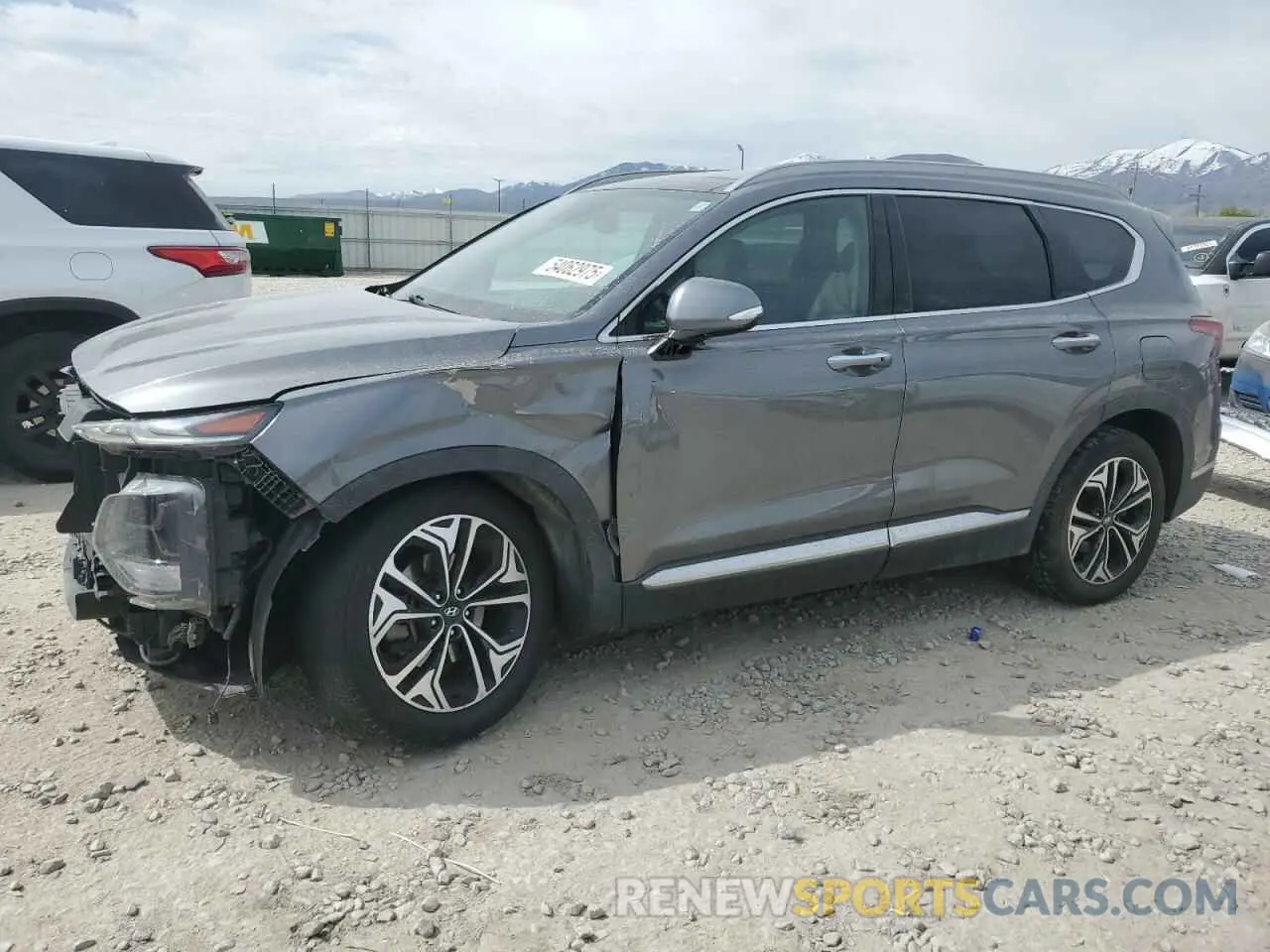 1 Photograph of a damaged car 5NMS5CAA0KH018326 HYUNDAI SANTA FE 2019