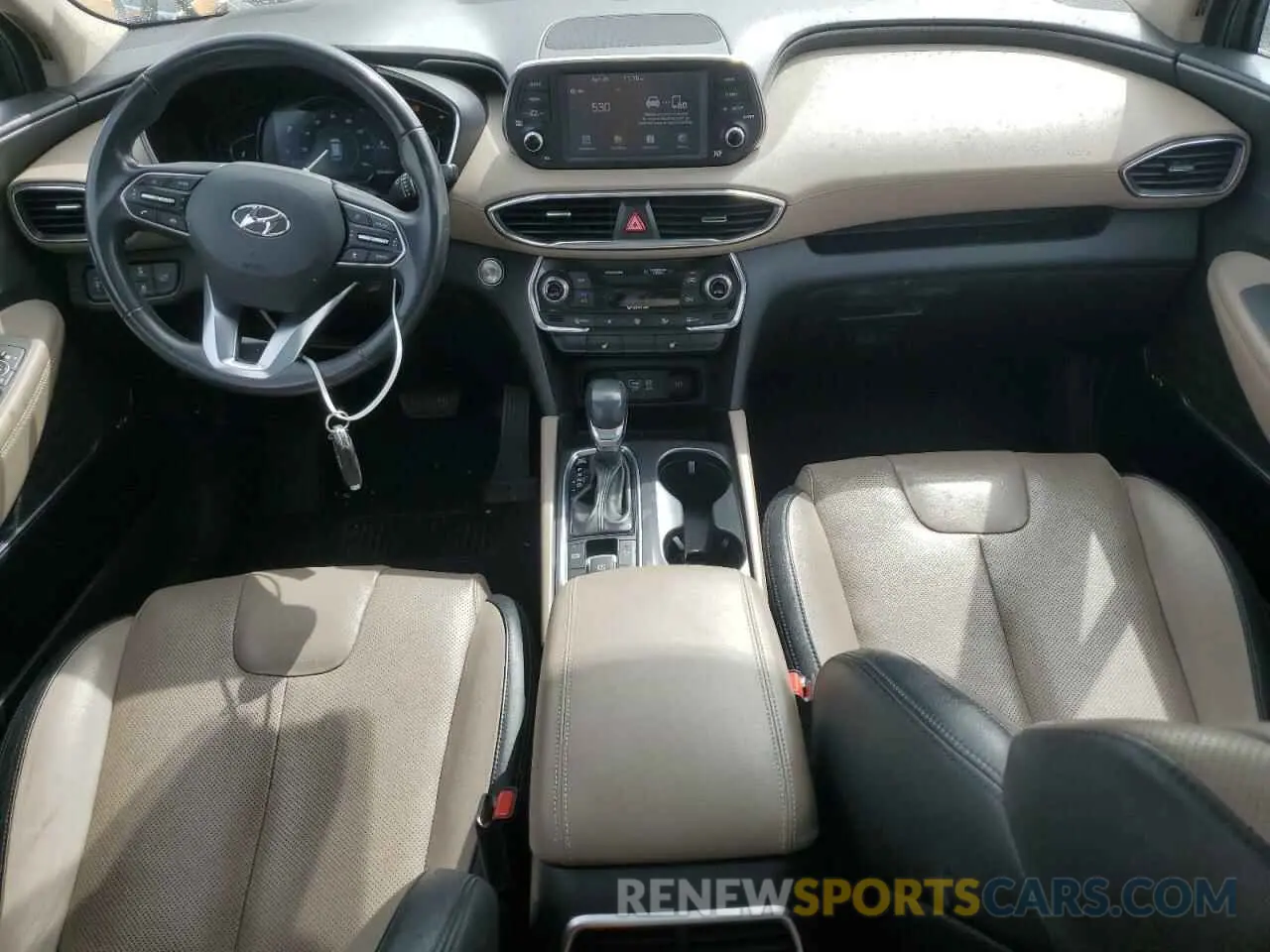 8 Photograph of a damaged car 5NMS5CAA0KH018326 HYUNDAI SANTA FE 2019