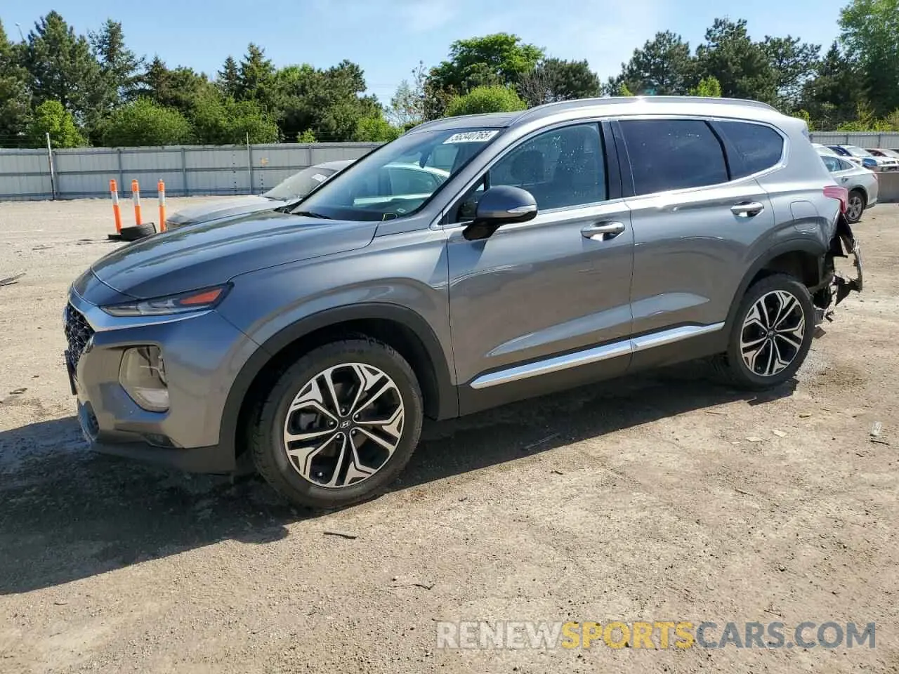 1 Photograph of a damaged car 5NMS5CAA1KH028282 HYUNDAI SANTA FE 2019