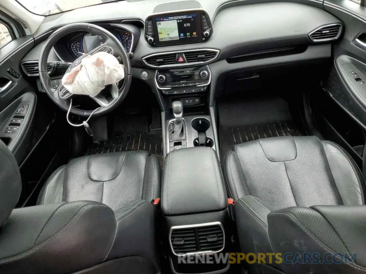 8 Photograph of a damaged car 5NMS5CAA1KH068443 HYUNDAI SANTA FE 2019