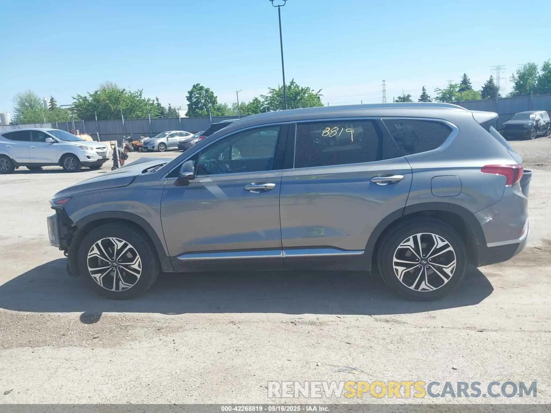 14 Photograph of a damaged car 5NMS5CAA1KH076297 HYUNDAI SANTA FE 2019