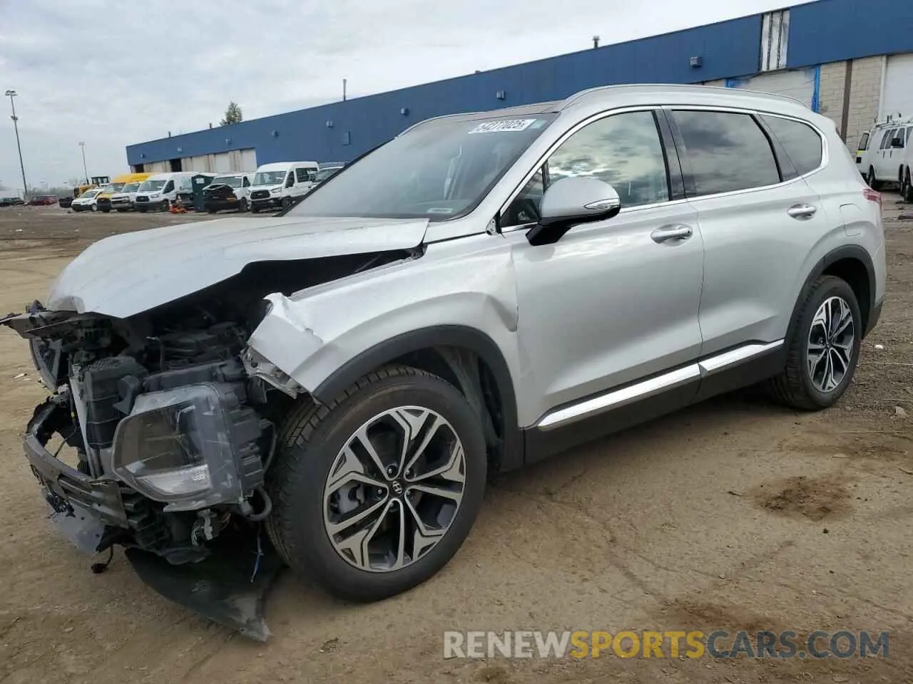 1 Photograph of a damaged car 5NMS5CAA1KH083346 HYUNDAI SANTA FE 2019