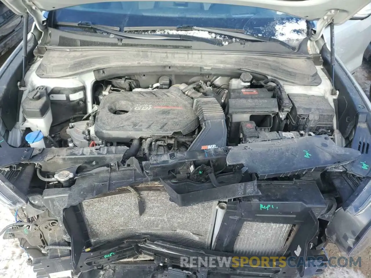 12 Photograph of a damaged car 5NMS5CAA2KH028243 HYUNDAI SANTA FE 2019