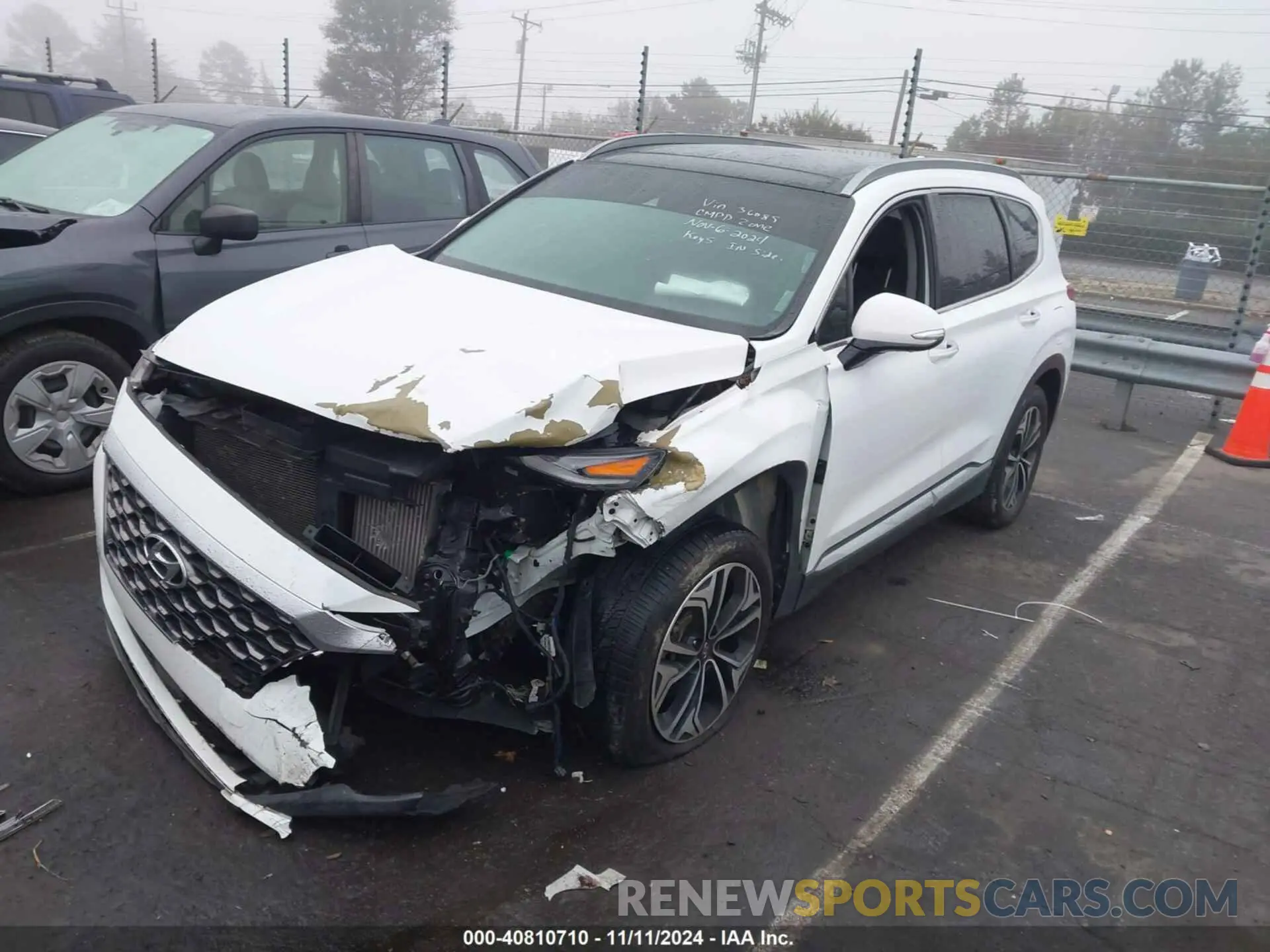 2 Photograph of a damaged car 5NMS5CAA3KH036089 HYUNDAI SANTA FE 2019
