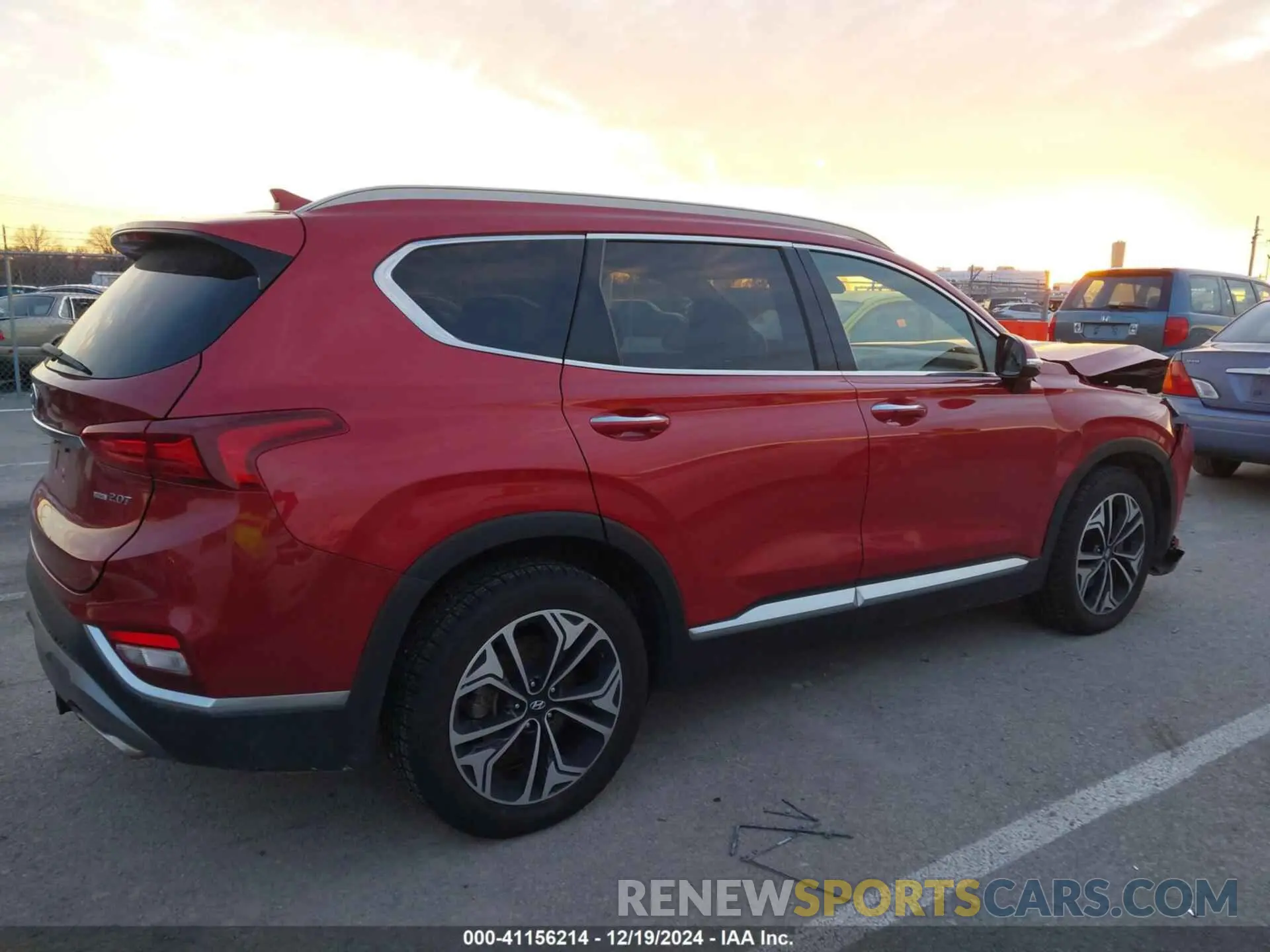 14 Photograph of a damaged car 5NMS5CAA4KH105145 HYUNDAI SANTA FE 2019