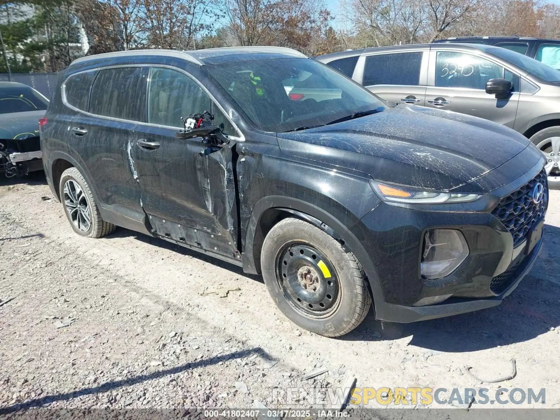 1 Photograph of a damaged car 5NMS5CAA6KH075047 HYUNDAI SANTA FE 2019