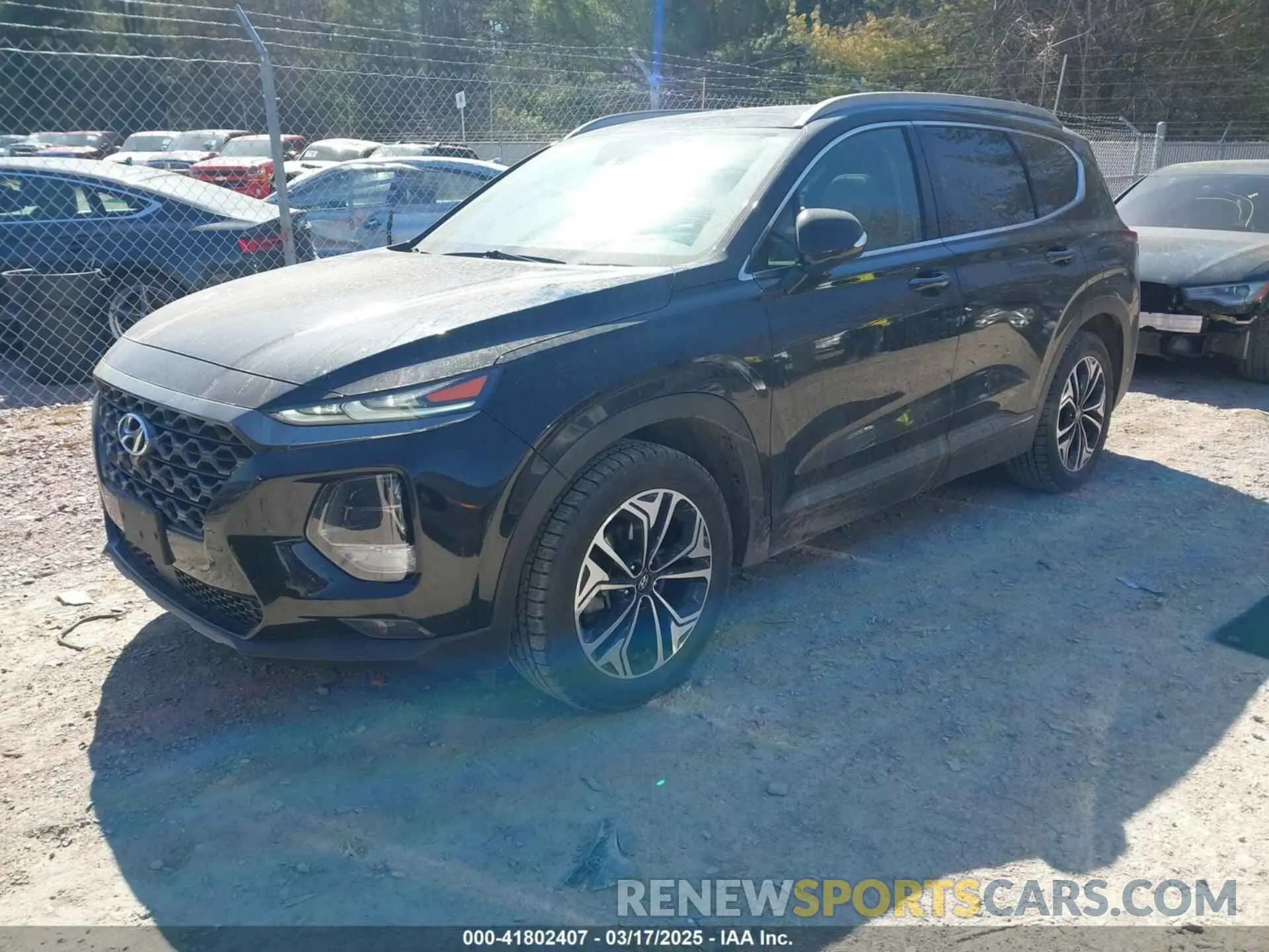 2 Photograph of a damaged car 5NMS5CAA6KH075047 HYUNDAI SANTA FE 2019