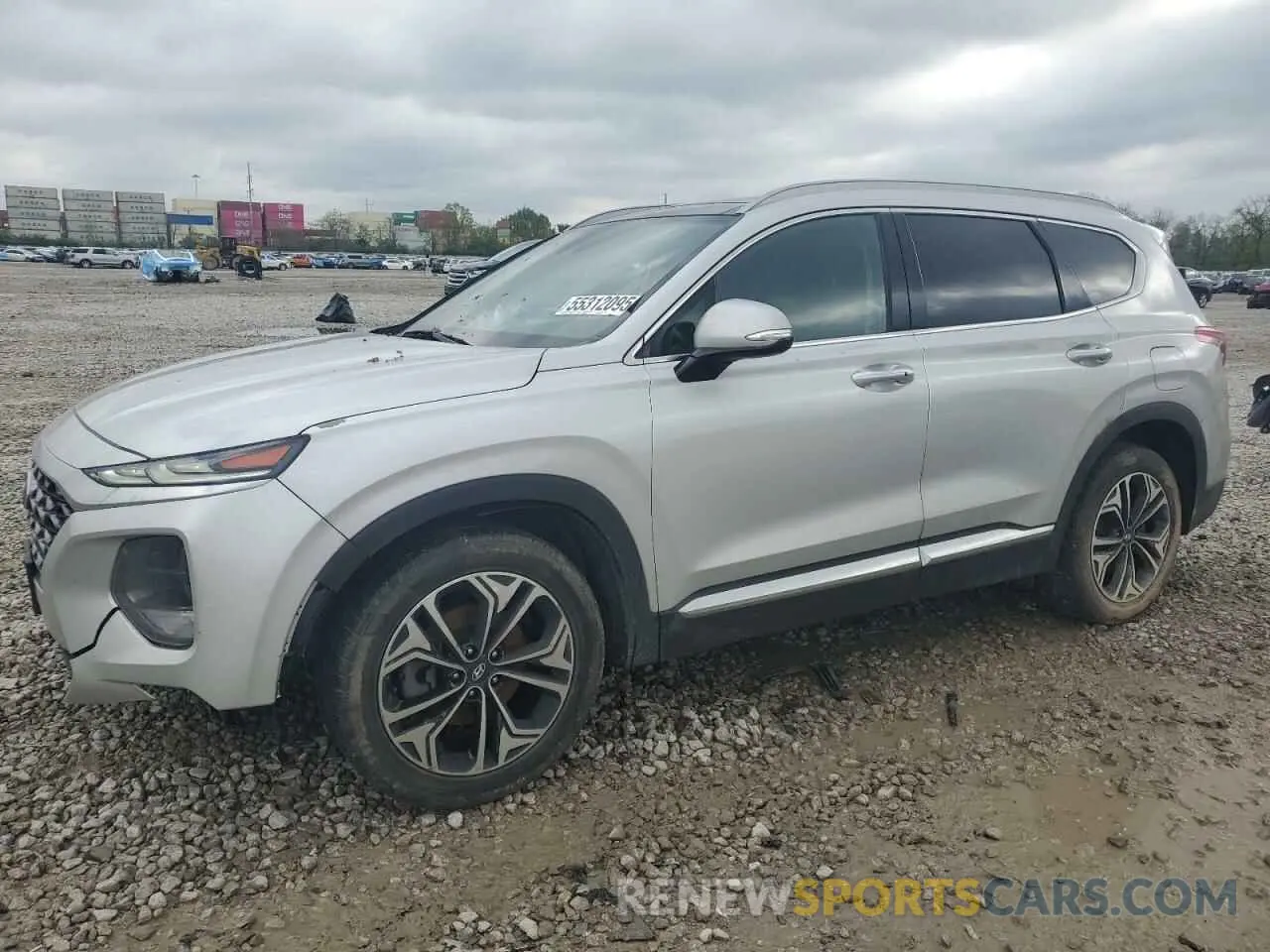 1 Photograph of a damaged car 5NMS5CAA6KH101453 HYUNDAI SANTA FE 2019