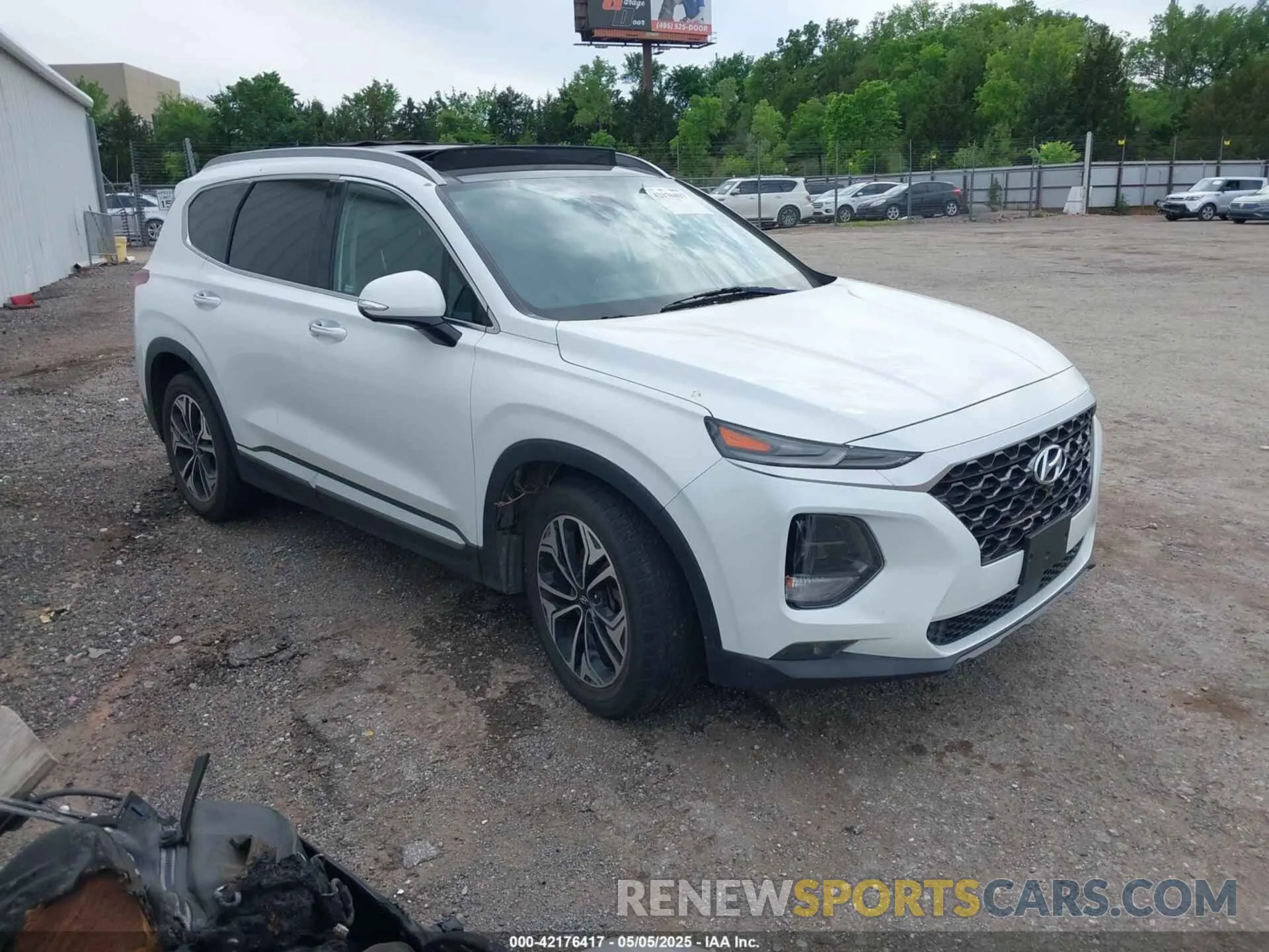 1 Photograph of a damaged car 5NMS5CAA9KH032029 HYUNDAI SANTA FE 2019
