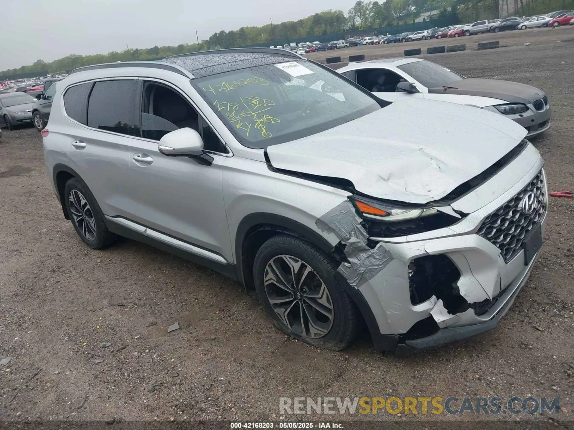 1 Photograph of a damaged car 5NMS5CAAXKH111080 HYUNDAI SANTA FE 2019