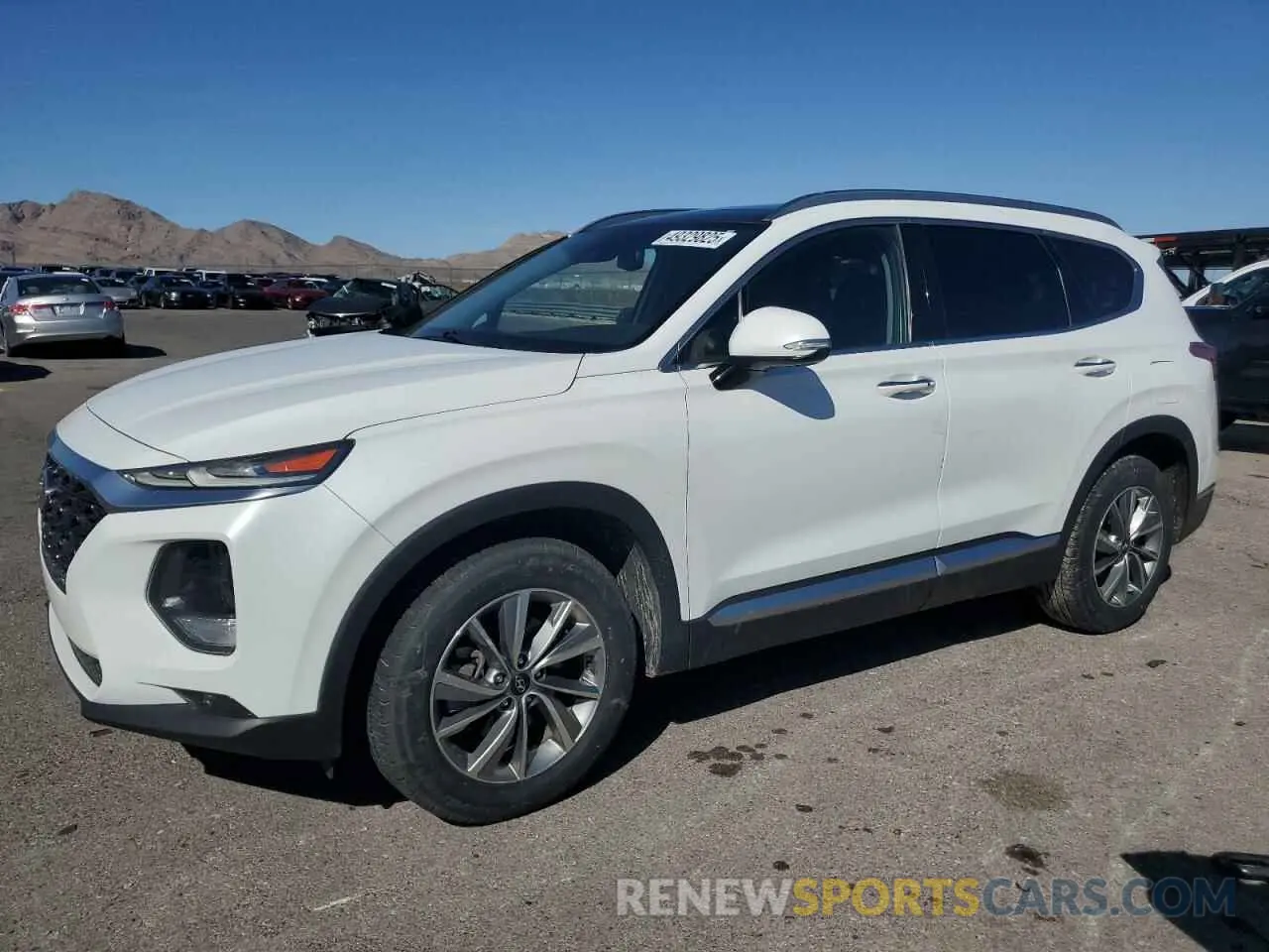 1 Photograph of a damaged car 5NMS5CAD0KH064913 HYUNDAI SANTA FE 2019